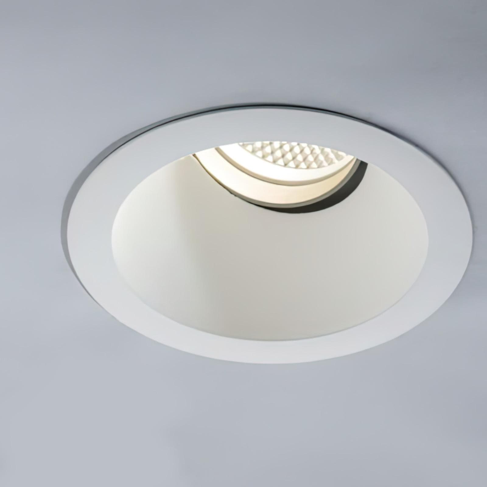 Faretto incasso antiriflesso orientabile 10,8x10,6cm 4000k in alluminio bianco