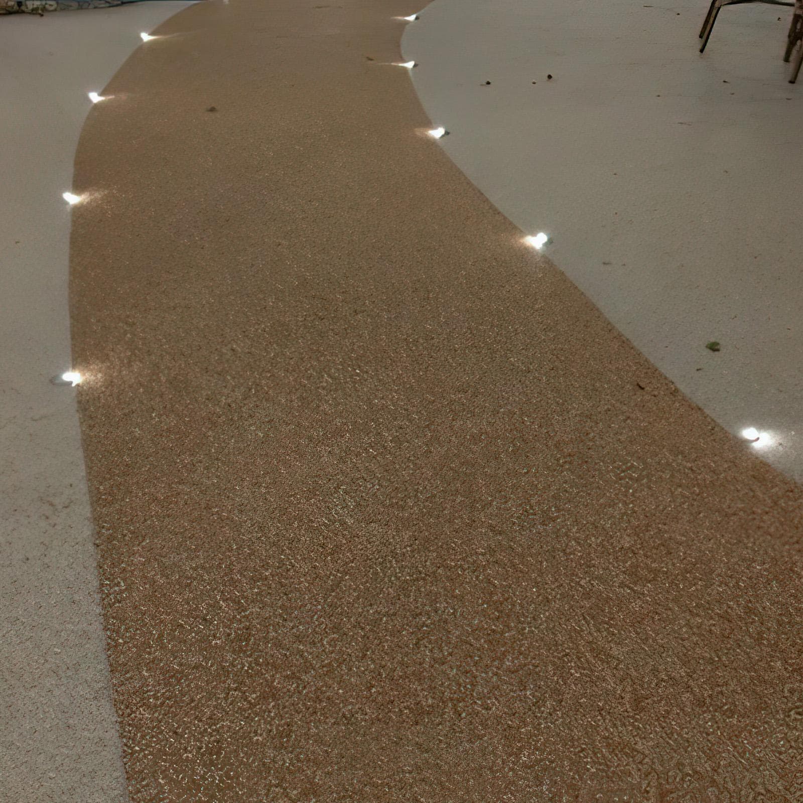 Faretto segnapassi ad incasso diametro 4,5 cm a luce calda in alluminio argentato