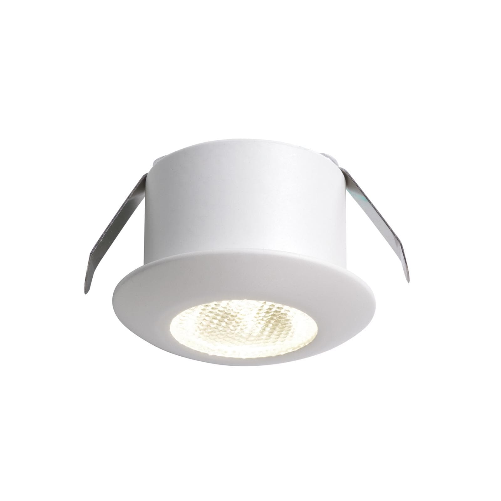 Faretto tondo a incasso 3,2 cm 3000k in alluminio bianco