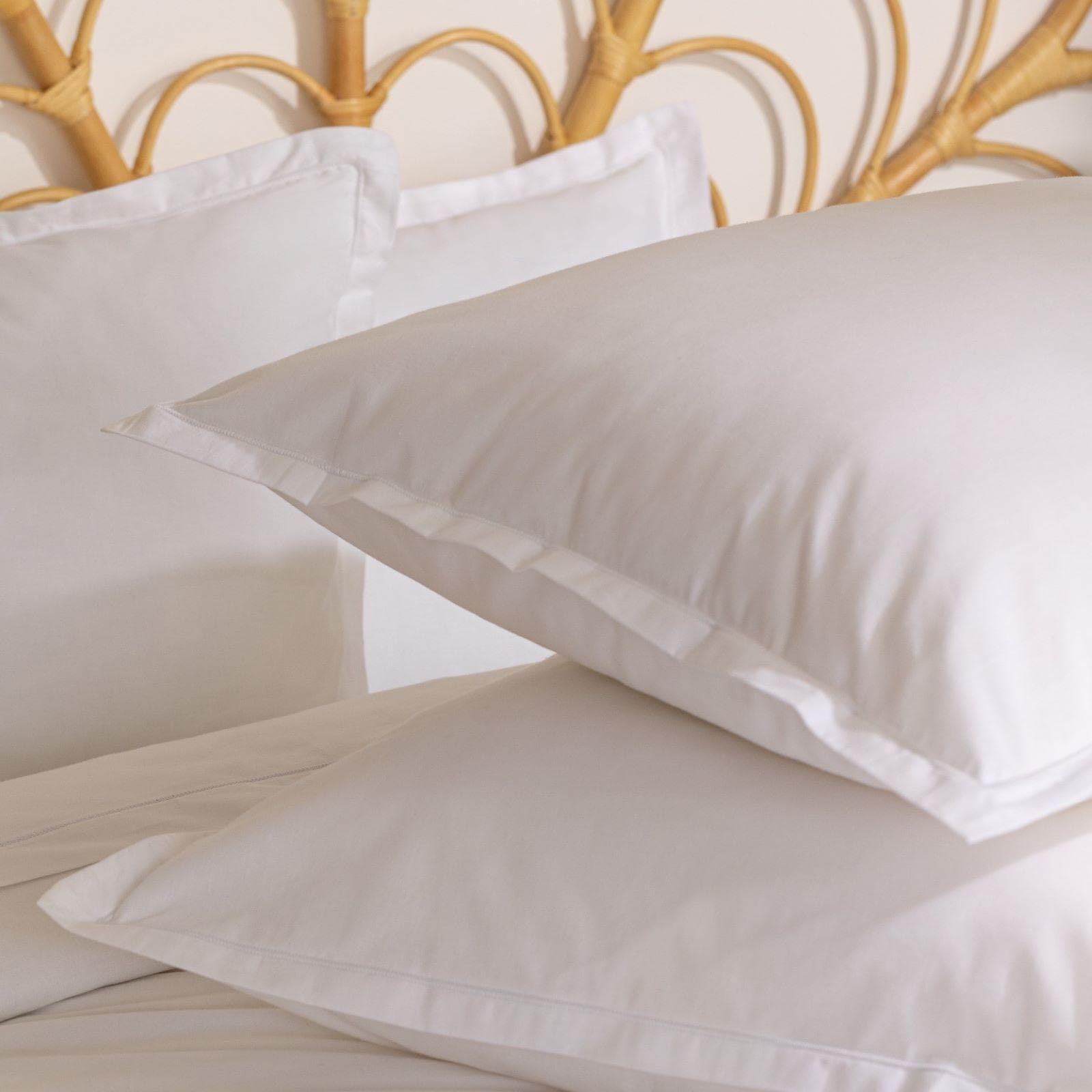 Federa per guanciale 63x63 cm in cotone bianco - Bellini