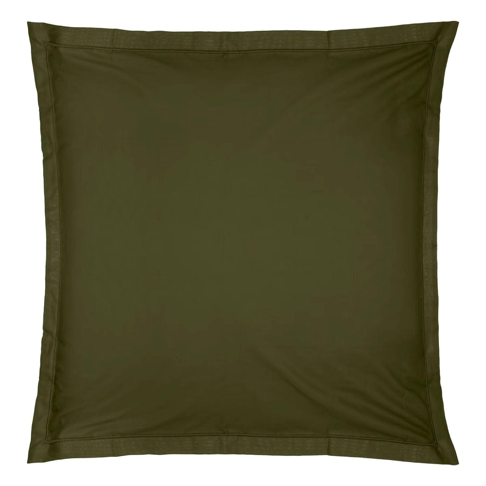 Federa per guanciale 63x63 cm in cotone verde scuro - Bellini