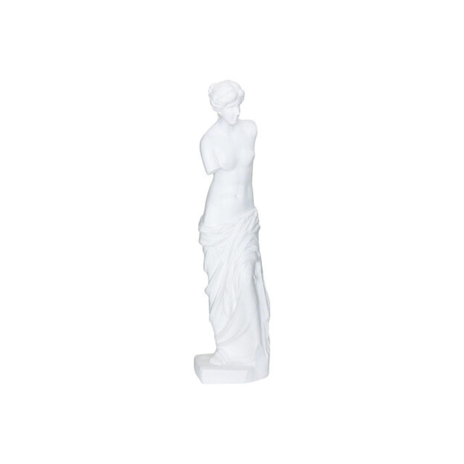 FIGURA DECORATIVA VENERE L. 26 X P. 21,5 X H. 98 CM IN OSSIDO DI MAGNESIO BIANCO +