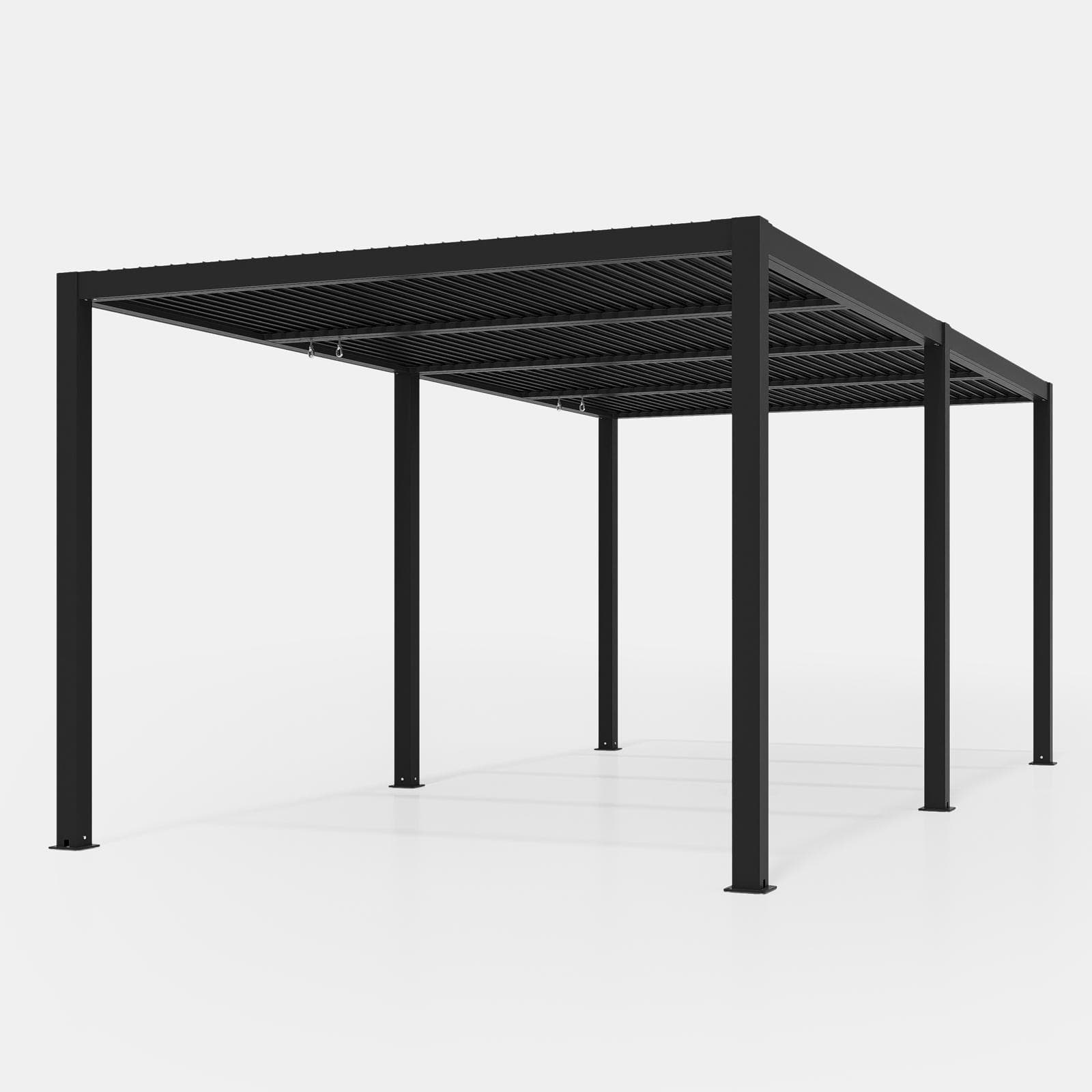 Gazebo bioclimatico 3x6 m in alluminio antracite - Enea
