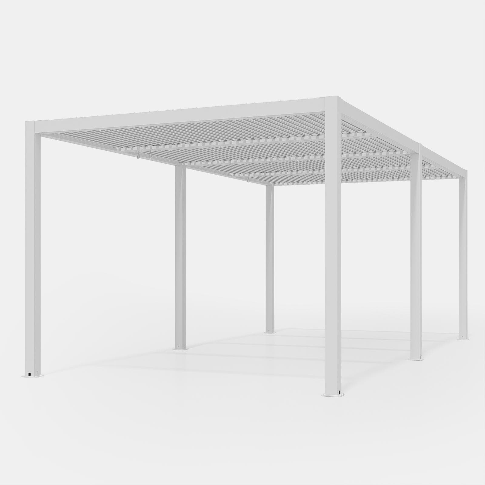 Gazebo bioclimatico 3x6 m in alluminio bianco - Enea