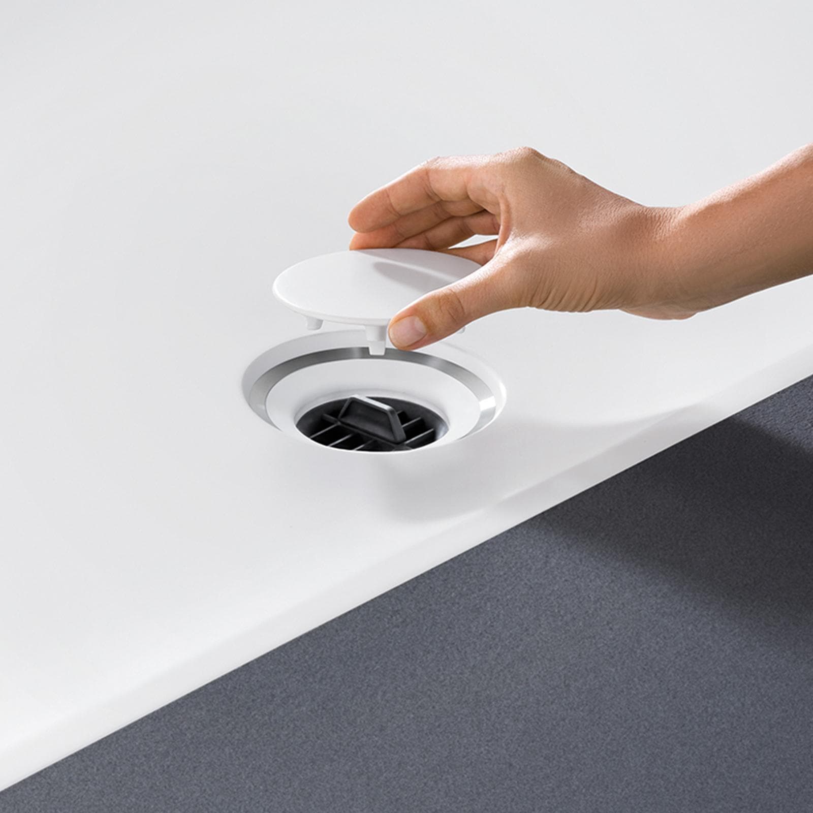 Geberit sifone di scarico con tappo per piatto doccia Setaplano d50