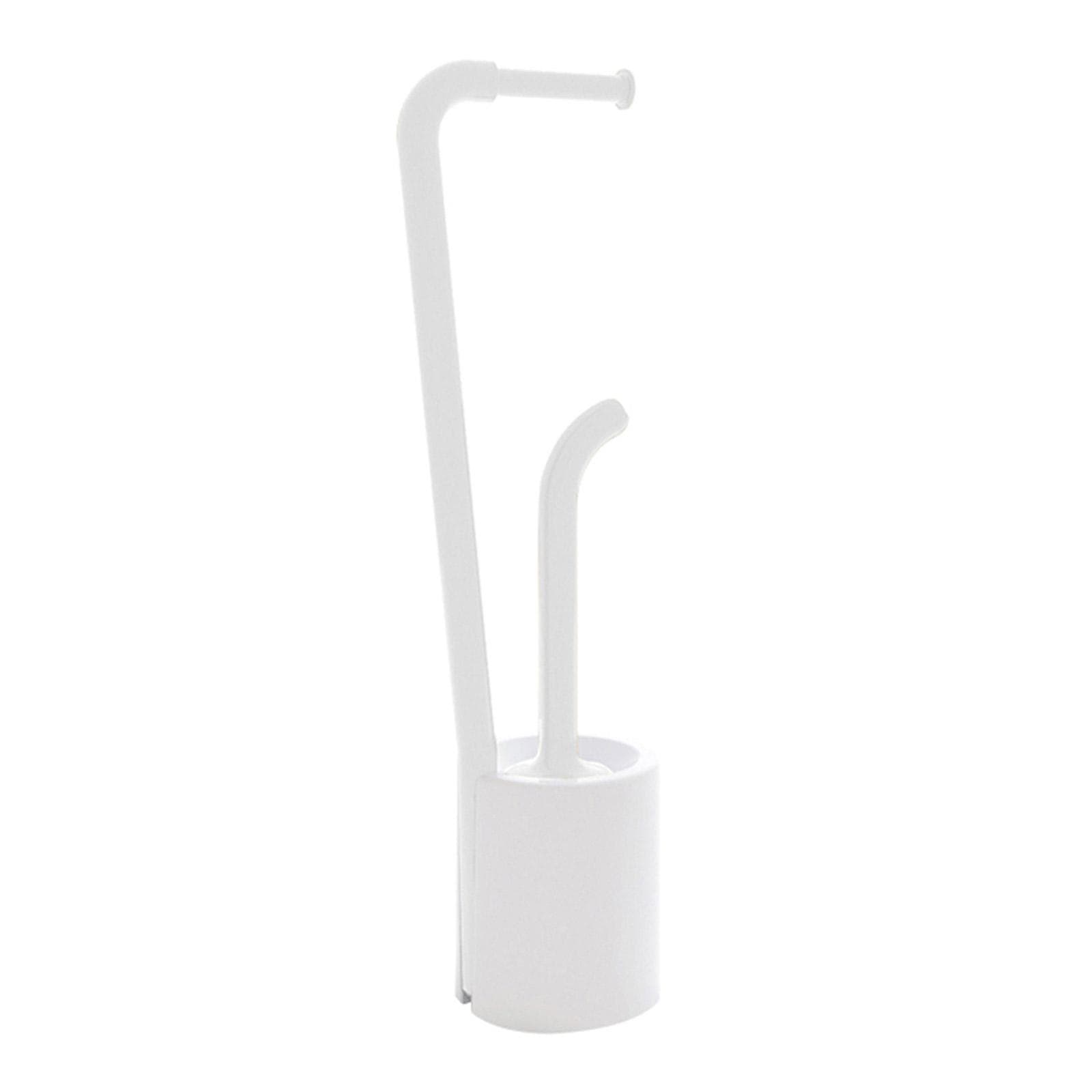 GEDY "Wendy" piantana portarotolo con scopino resina termoplastica bianco