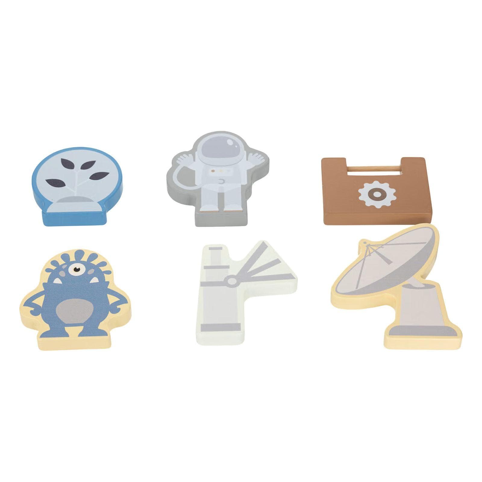 Gioco per bambini 60h cm razzo in legno multicolore - Kids