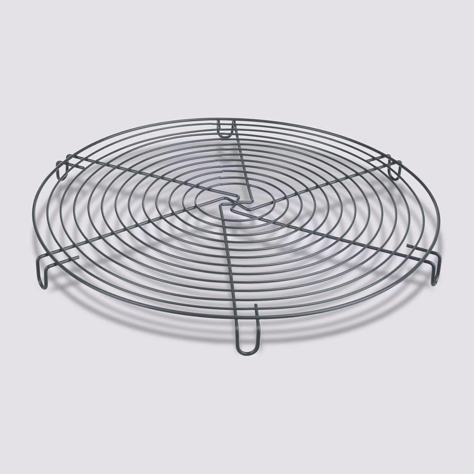 Griglia per dolci rotonda 30 cm in acciaio cromo