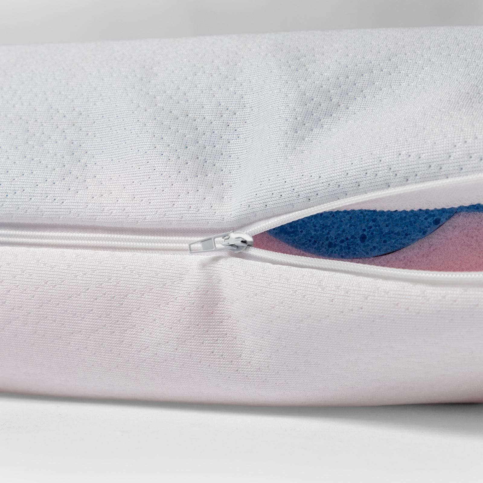 Guanciale sfoderabile 65x39 cm doppio lato reversibile morbido e rigido con rivestimento in Aloe h 13 cm - Doux