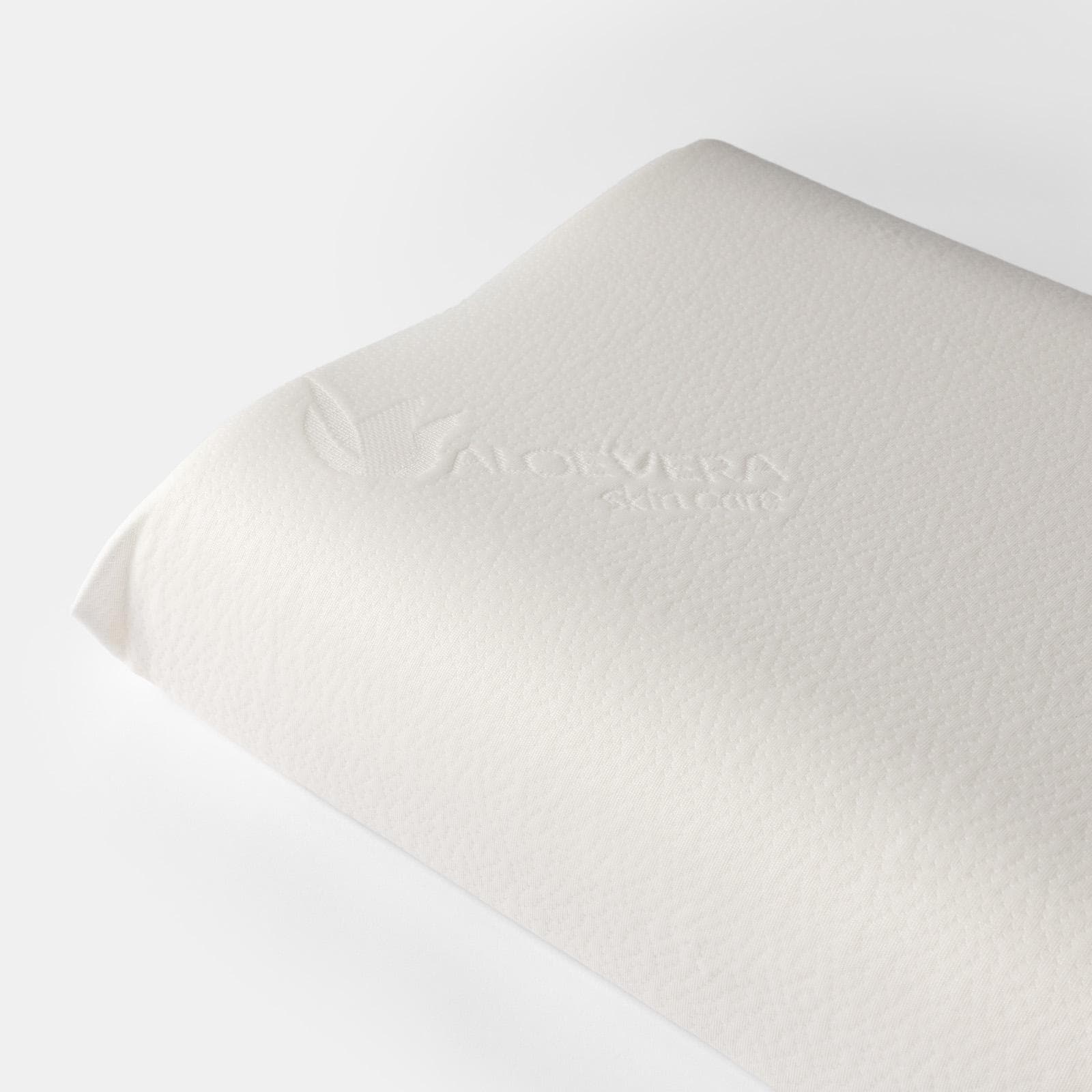 Guanciale cervicale sfoderabile 42x67 cm in Memory Prime con rivestimento Aloe h 8 -10 cm - Flaneur