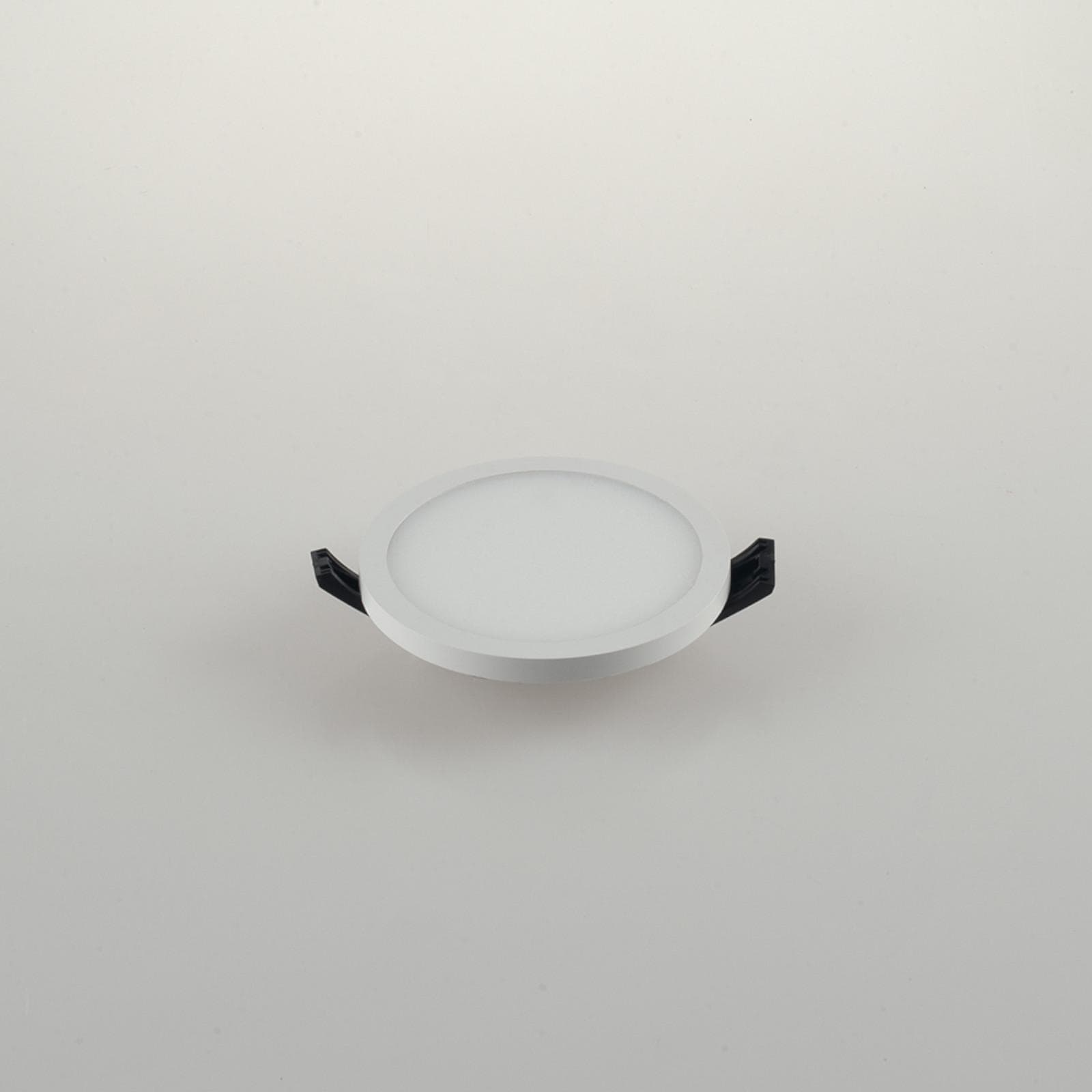 Incasso 10x2,5 cm in alluminio bianco con bordo effetto plafoniera