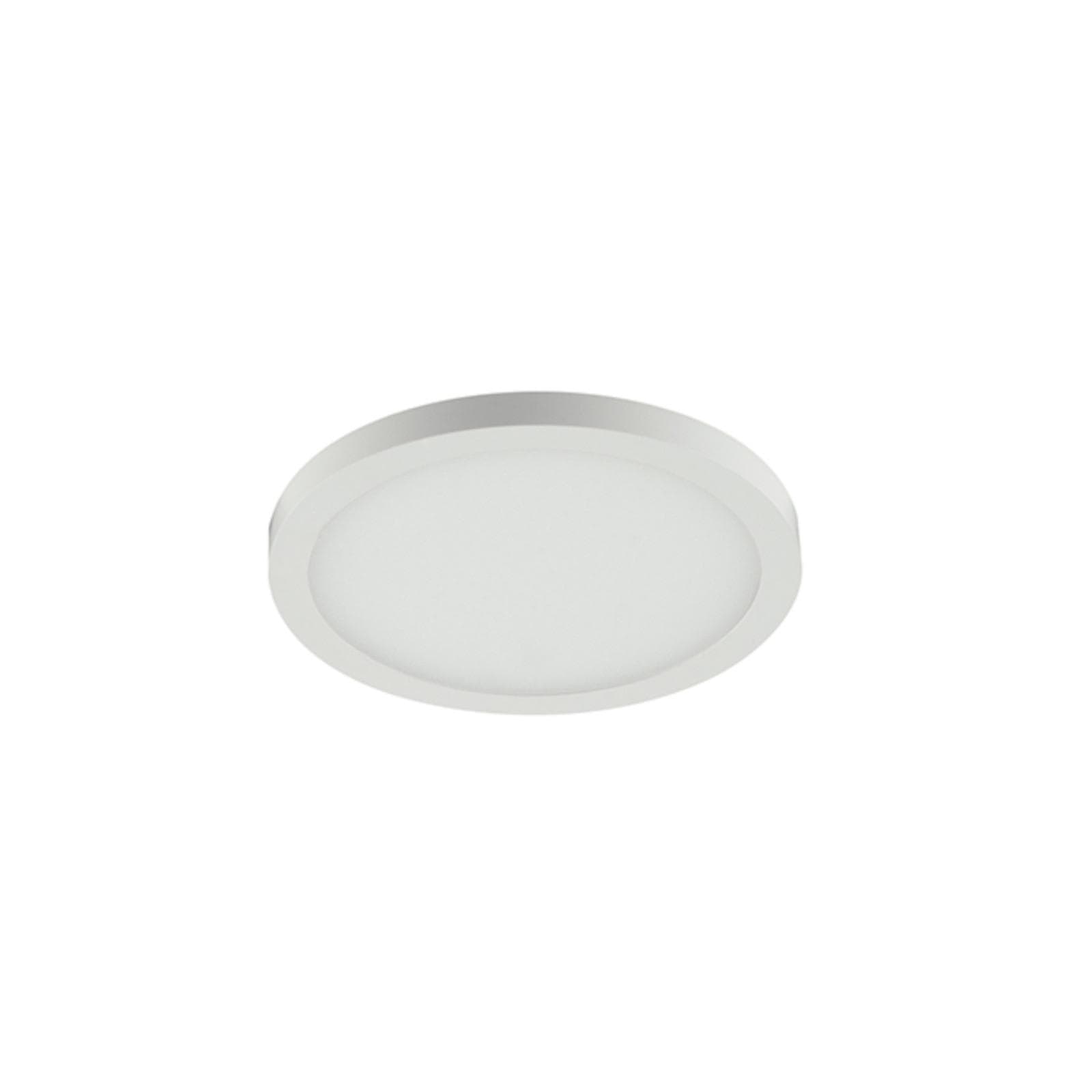 Incasso 10x2,5 cm in alluminio bianco con bordo effetto plafoniera