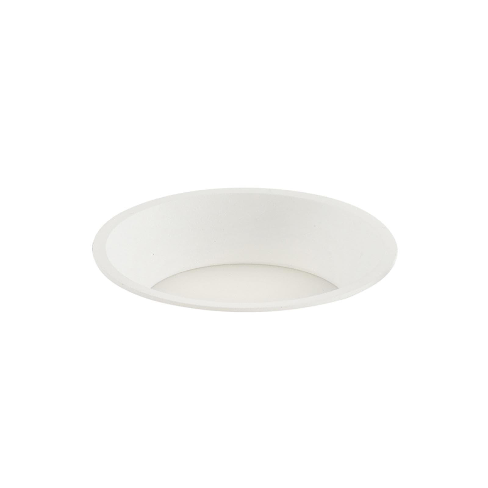 Incasso antiriflesso 15,4x5,5cm 3000k in alluminio bianco