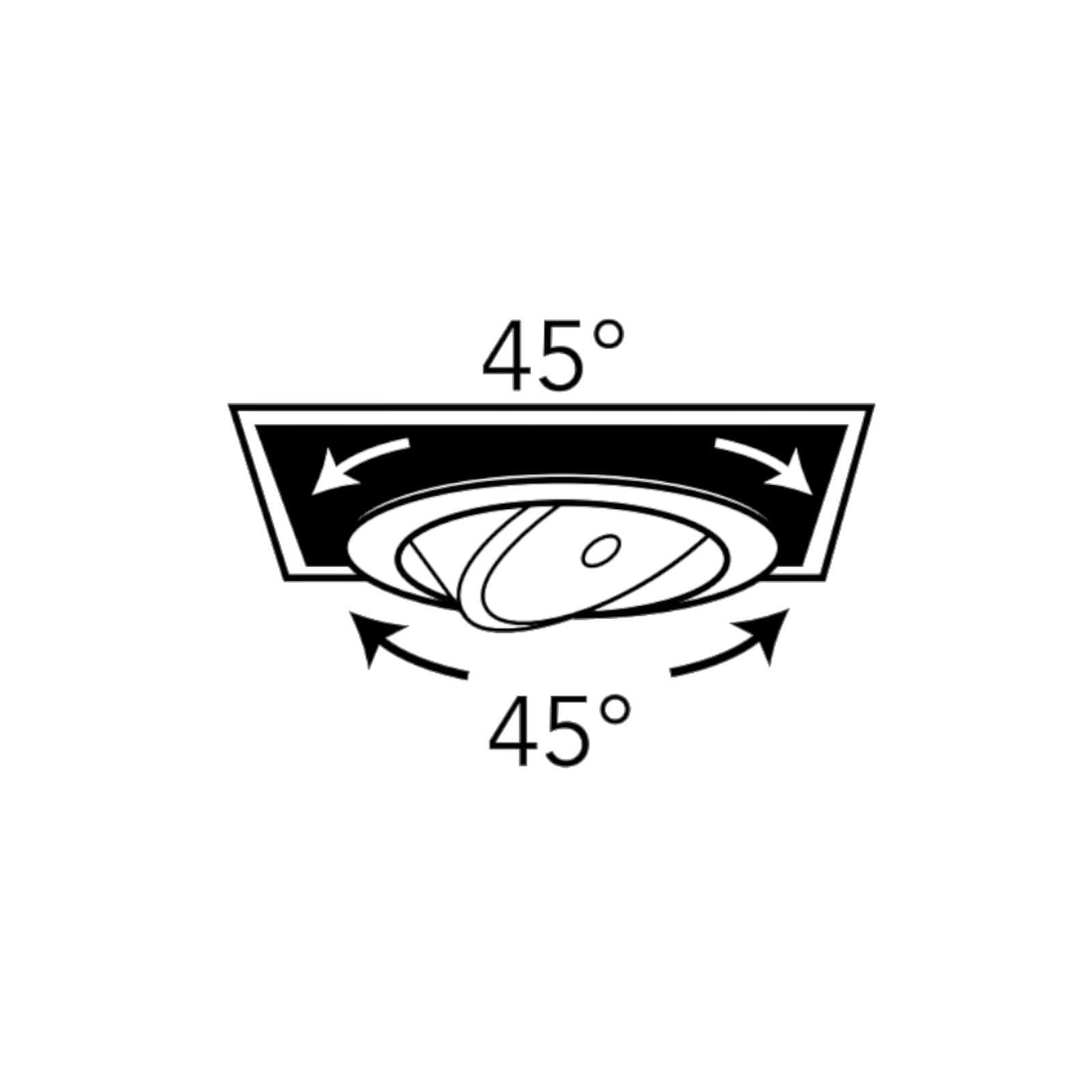 Incasso antiriflesso luce spot 18x18 cm da 3000k e 2400lm in alluminio bianco e nero