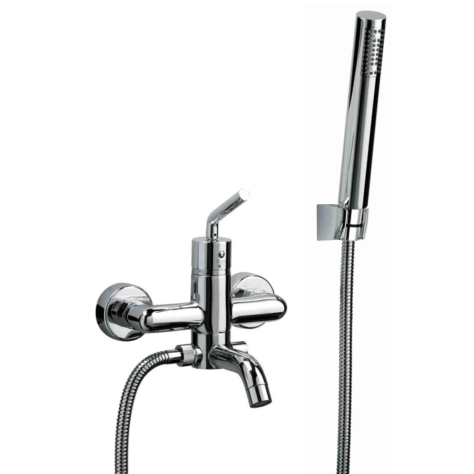 Jacuzzi - Rubinetteria gruppo vasca con accessori ottone cromato modello Aquasoul