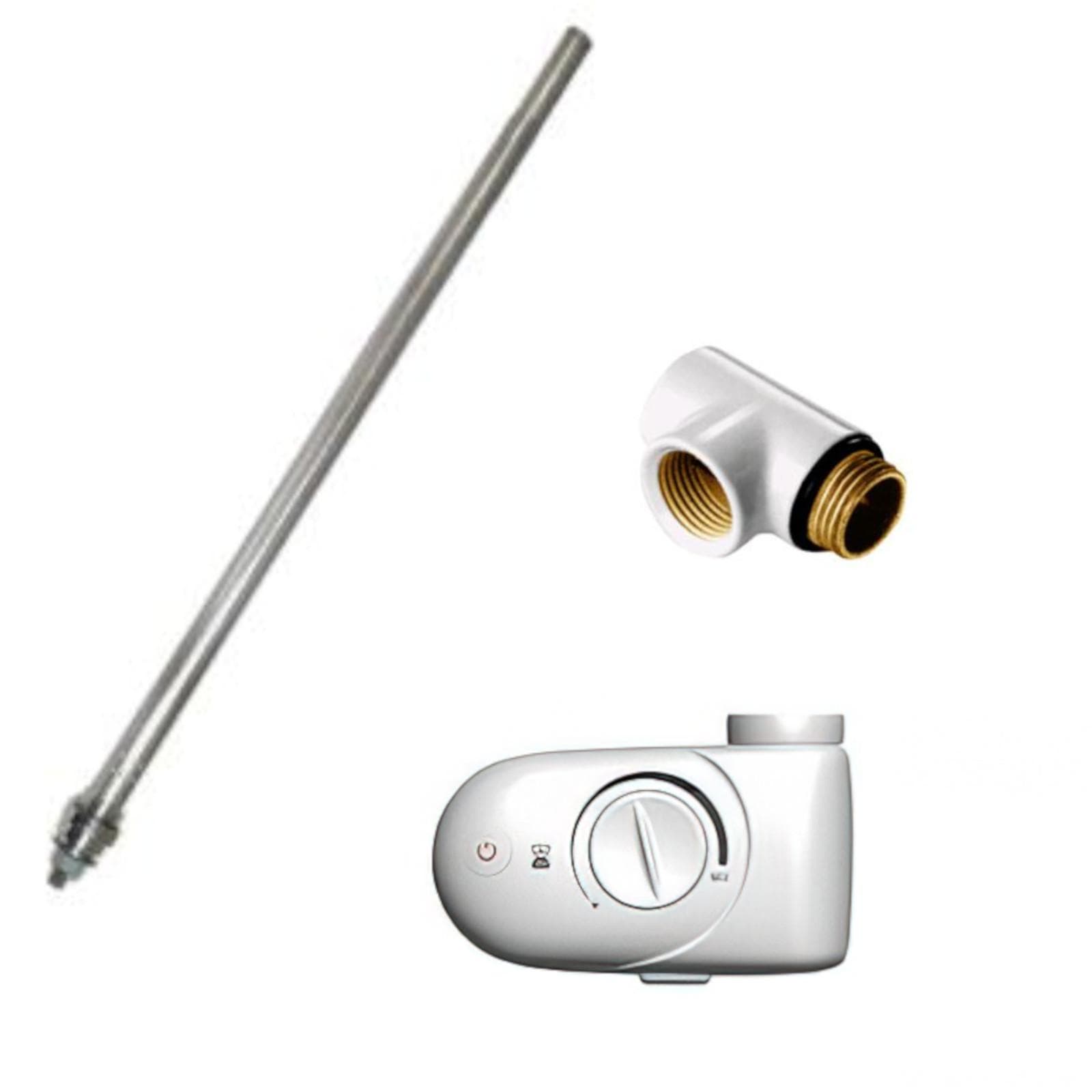 Kit biancoLazzarini con termostato analogico e resistenza da 500 W per termoarredi combinati