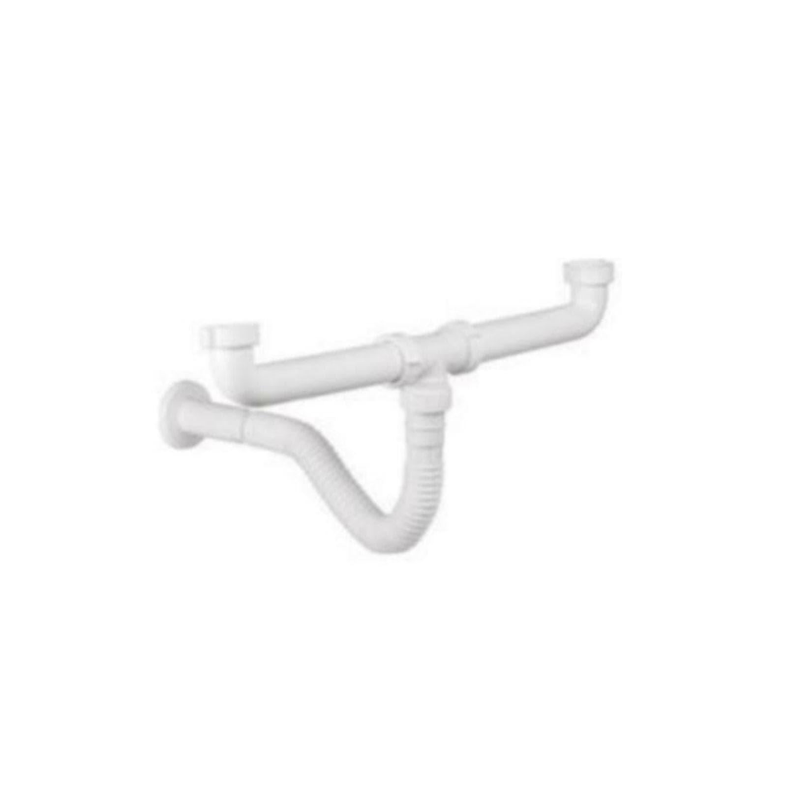 Kit di scarico per lavello doppio con tubo modello GoFlex TopQuality 1''1/2mm
