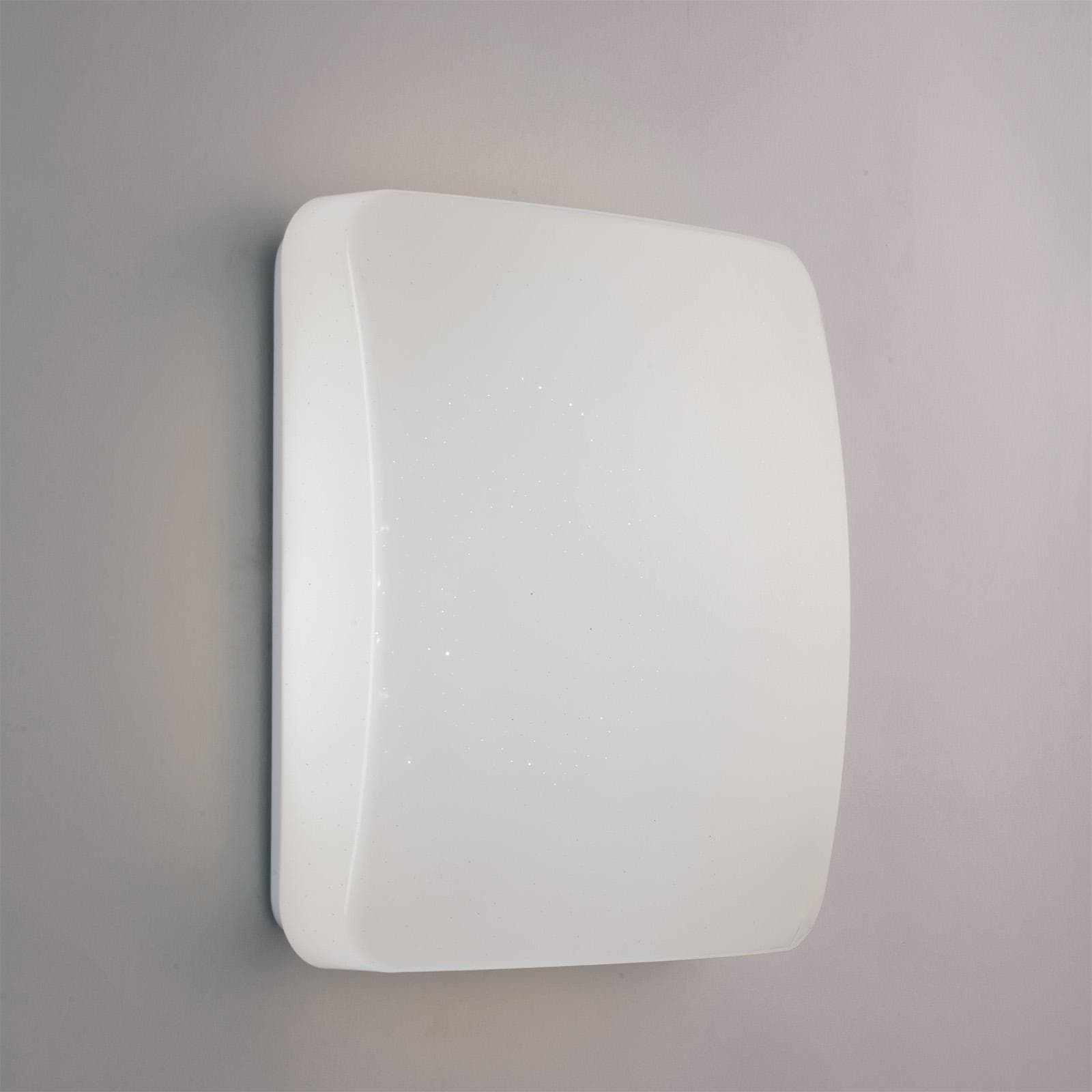 Lampada a LED 27x27 cm con luce regolabile e plafoniera con effetto cielo stellato