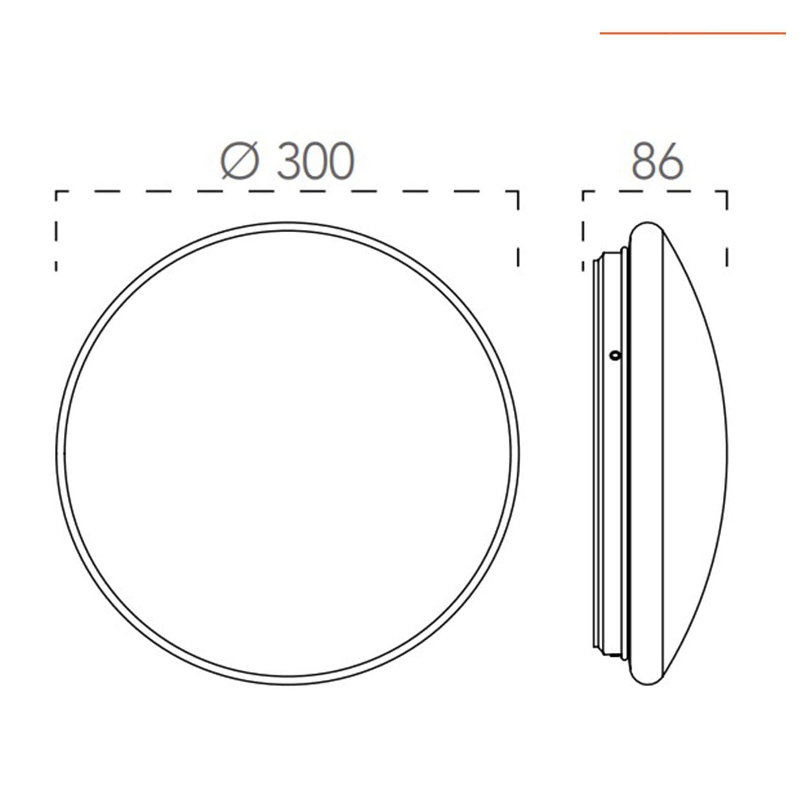 Lampada a LED 30 cm con luce regolabile e plafoniera con effetto cielo stellato