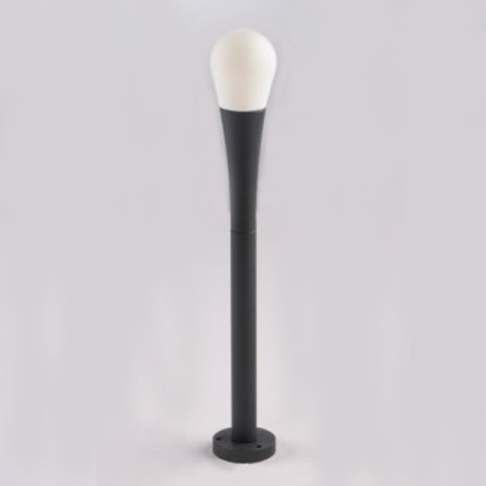 Lampada a paletto da esterno 5x74 cm alluminio antracite con picchetto incluso