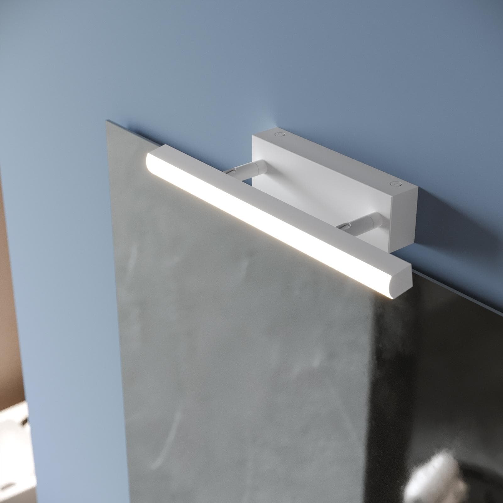 Lampada applique orientabile 30 cm in metallo bianco opaco - Orients