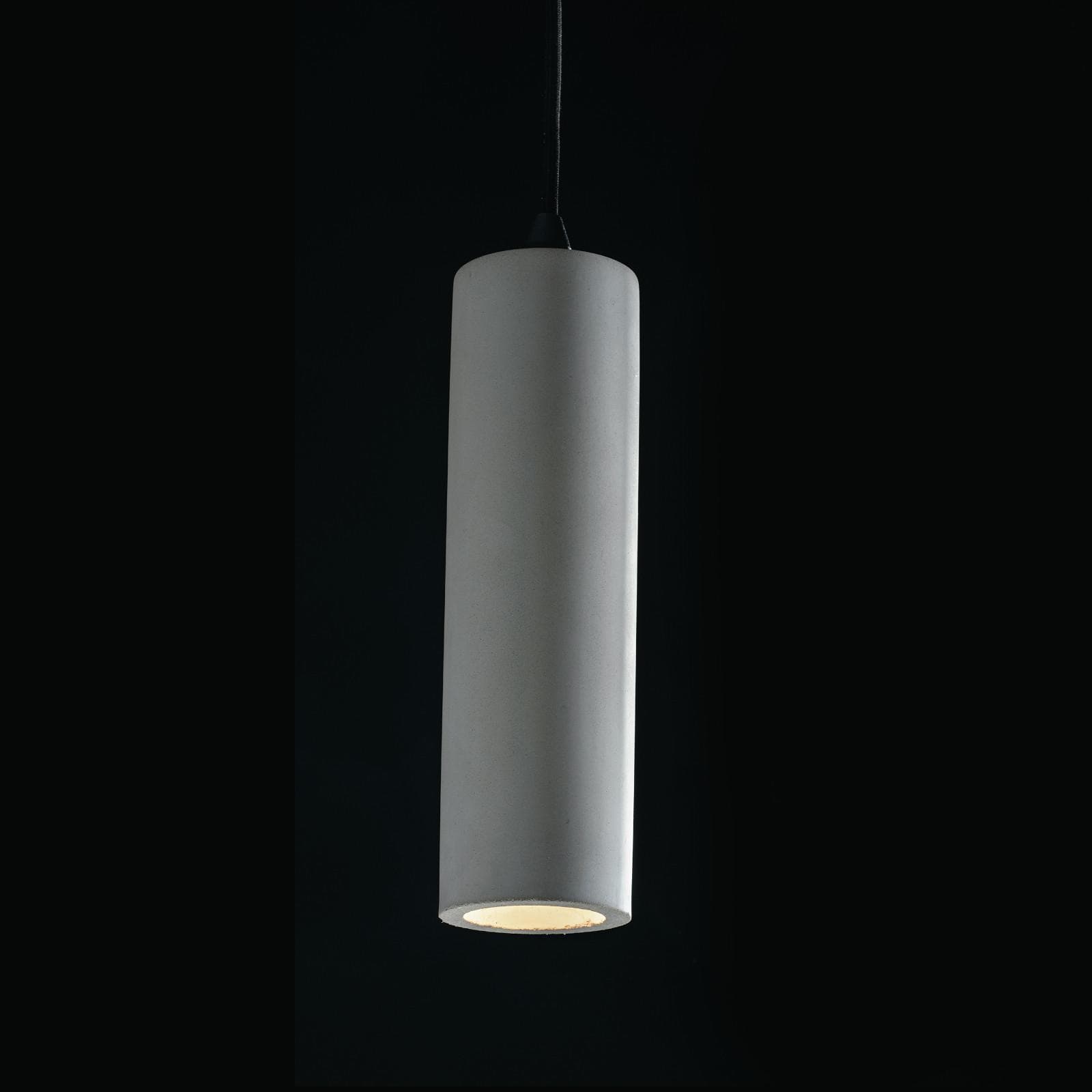Lampada da soffitto 130h cm in cemento grigio