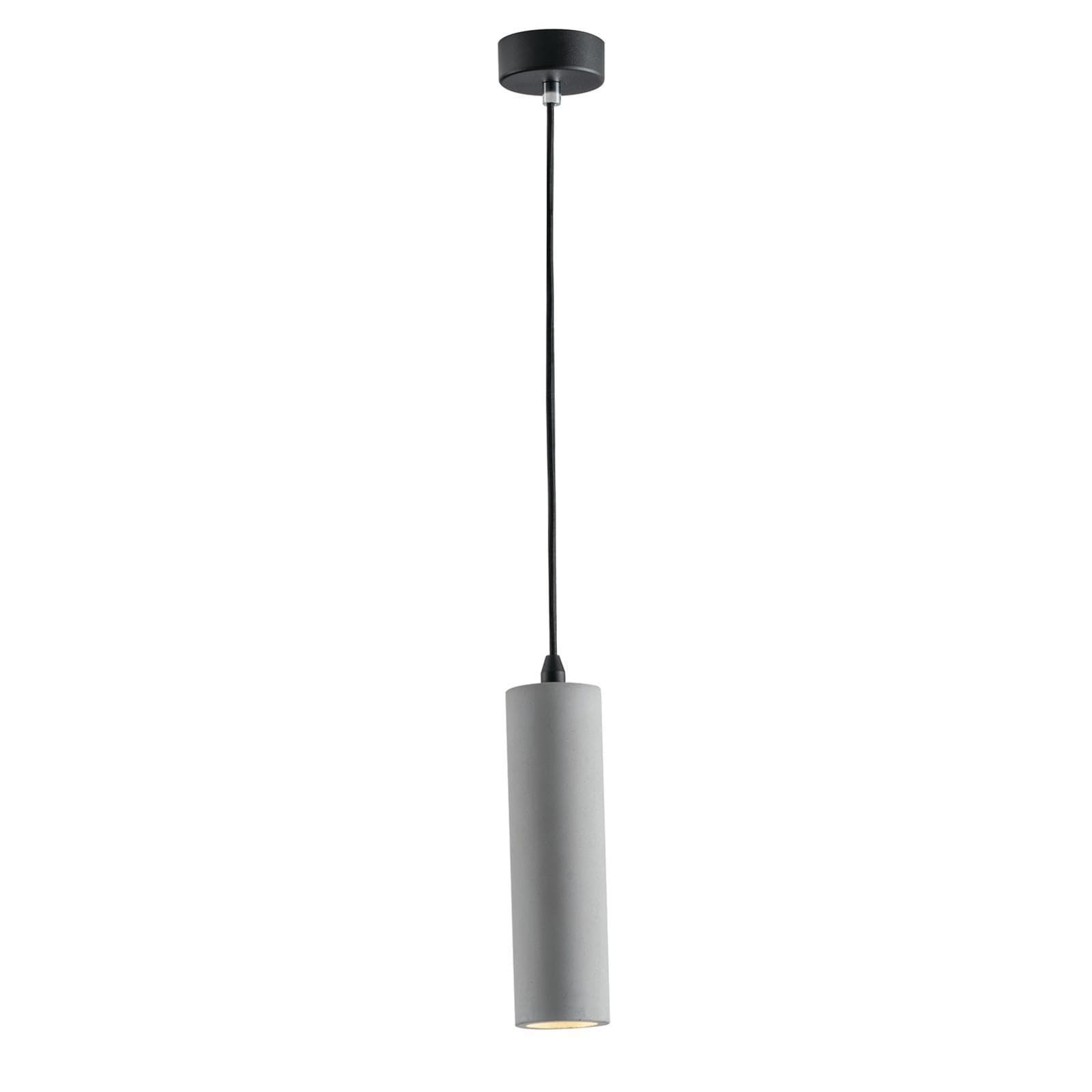 Lampada da soffitto 130h cm in cemento grigio
