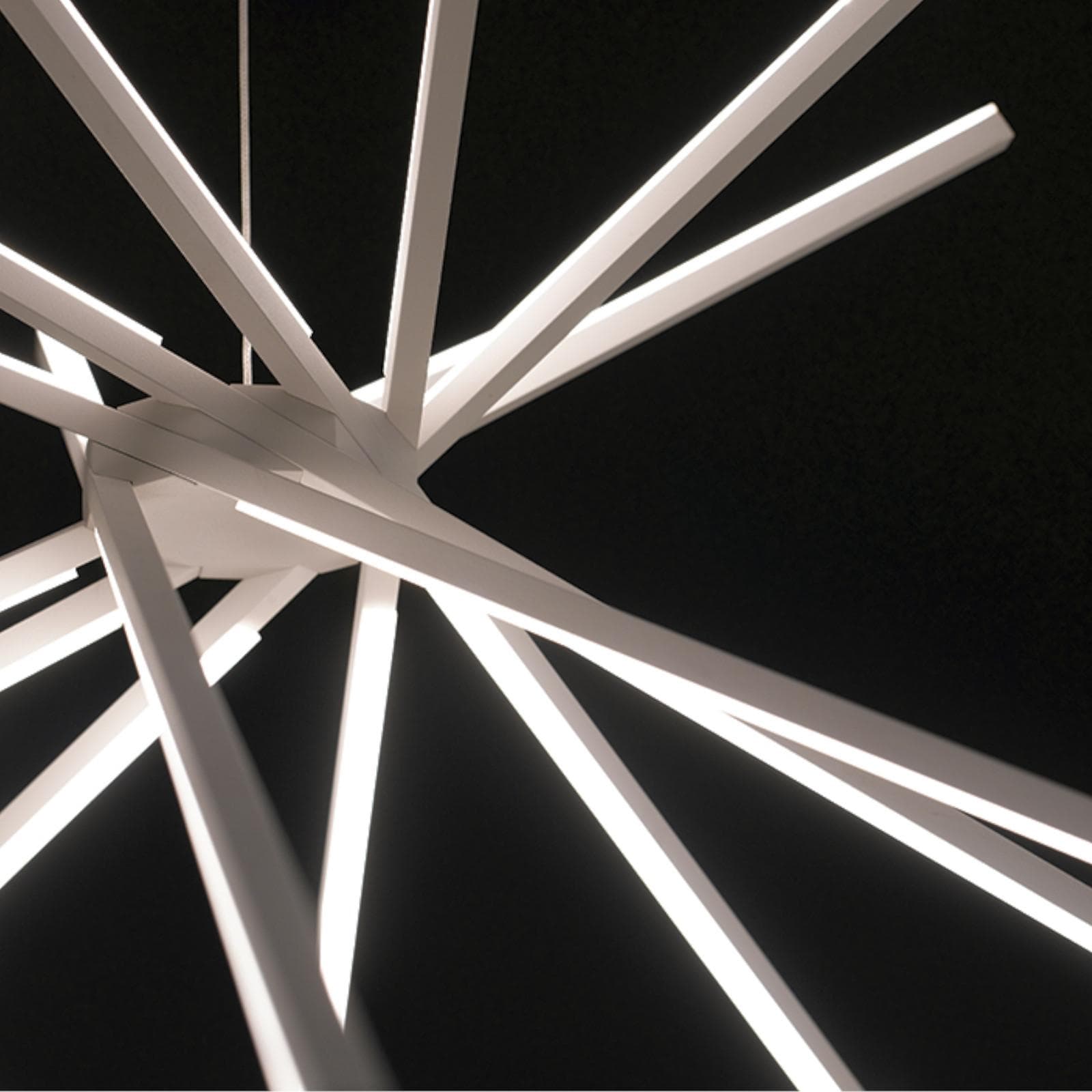 Lampada da soffitto a luce naturale 160 cm in alluminio bianco goffrato