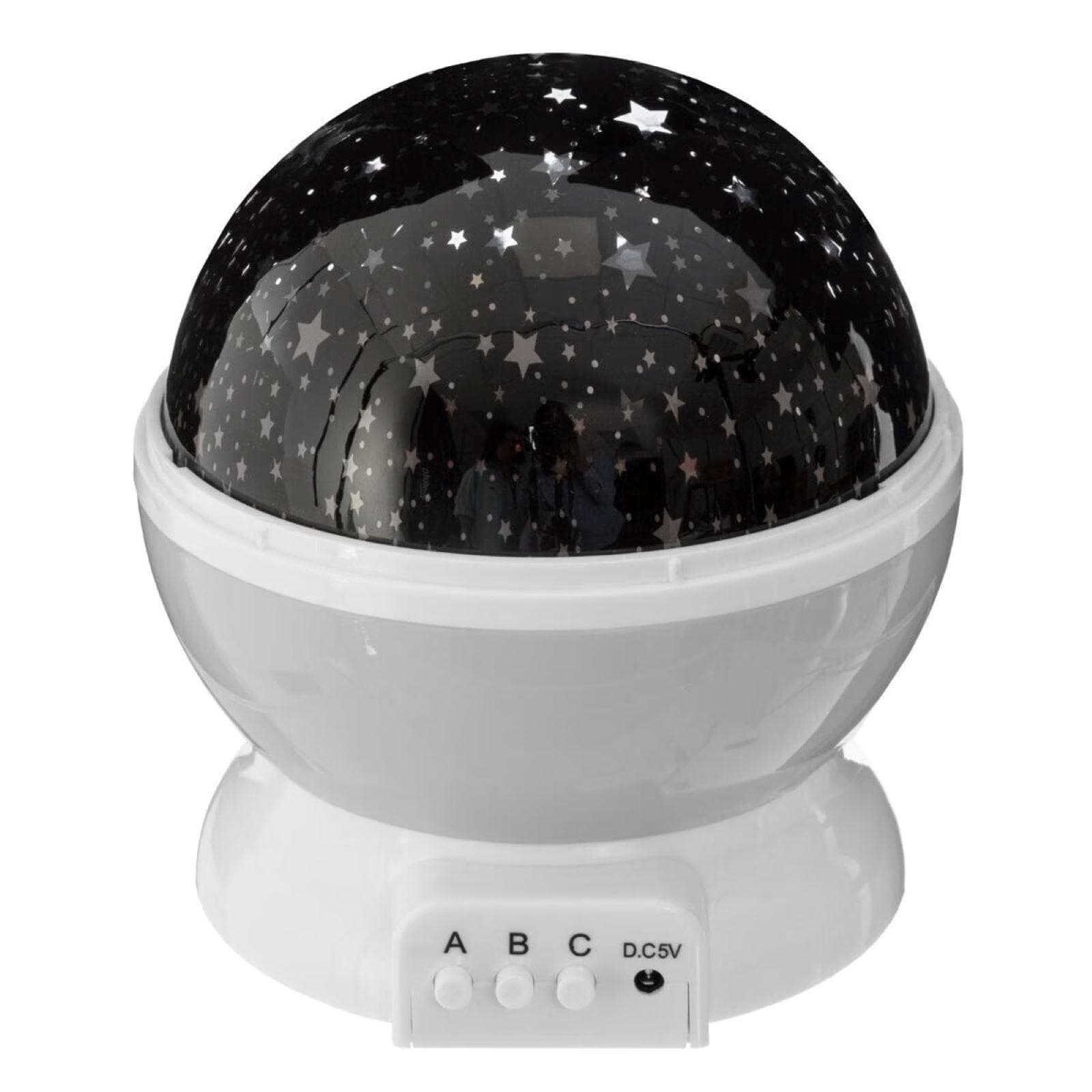 Lampada da tavolo 14h cm proiettore stelle con base grigio - Kids