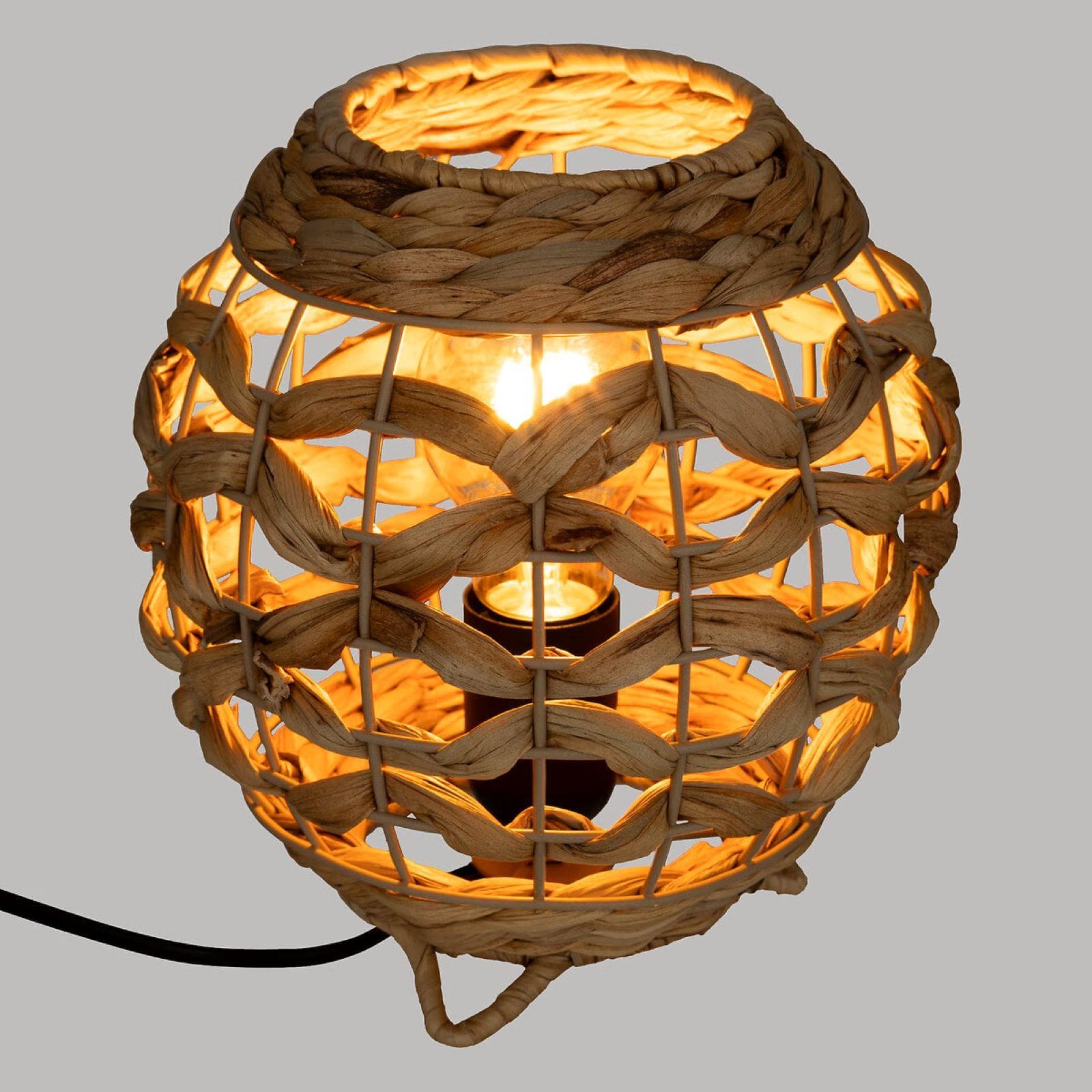 Lampada da tavolo 20h cm in giacinto naturale