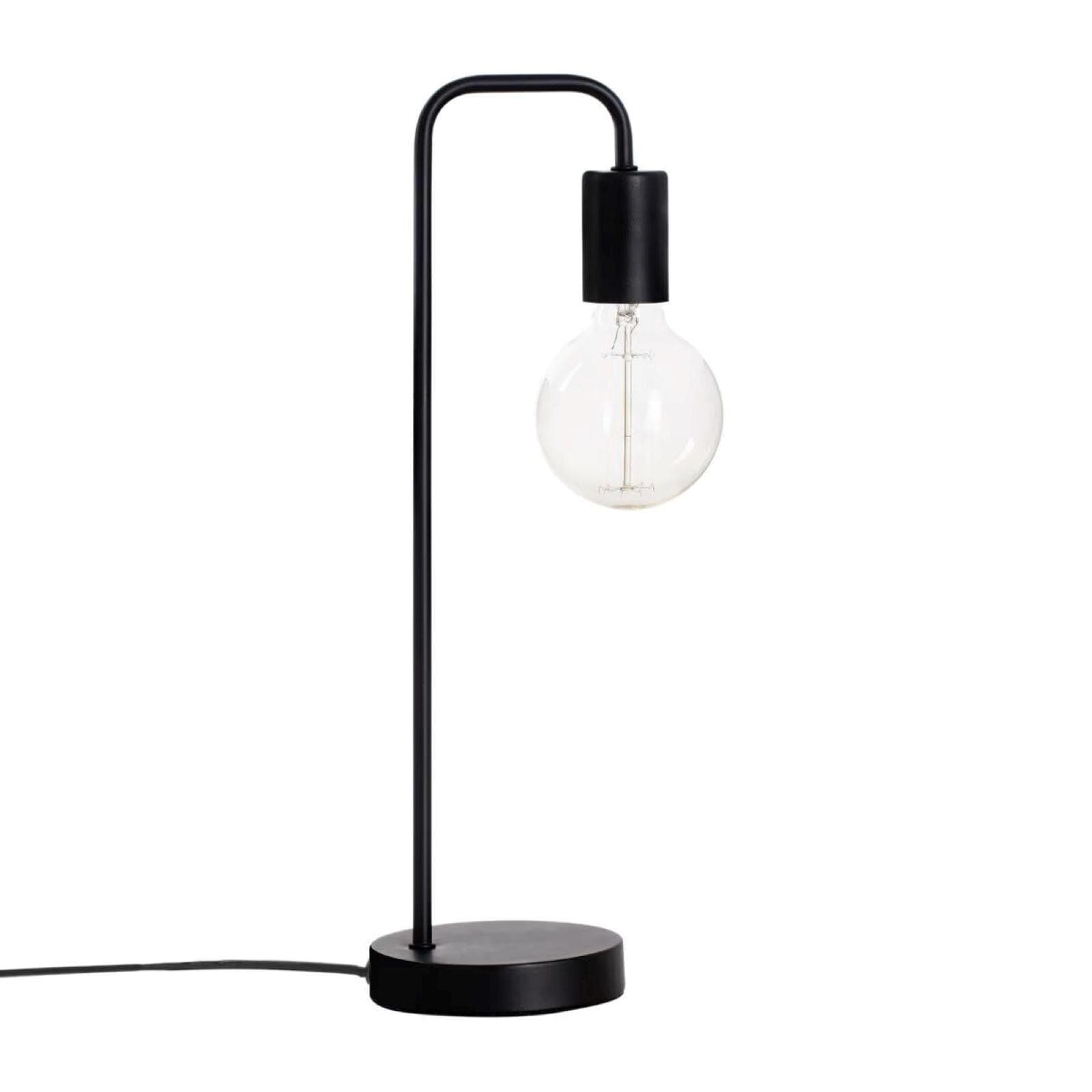 Lampada da tavolo 45h cm in metallo nero - Scylla