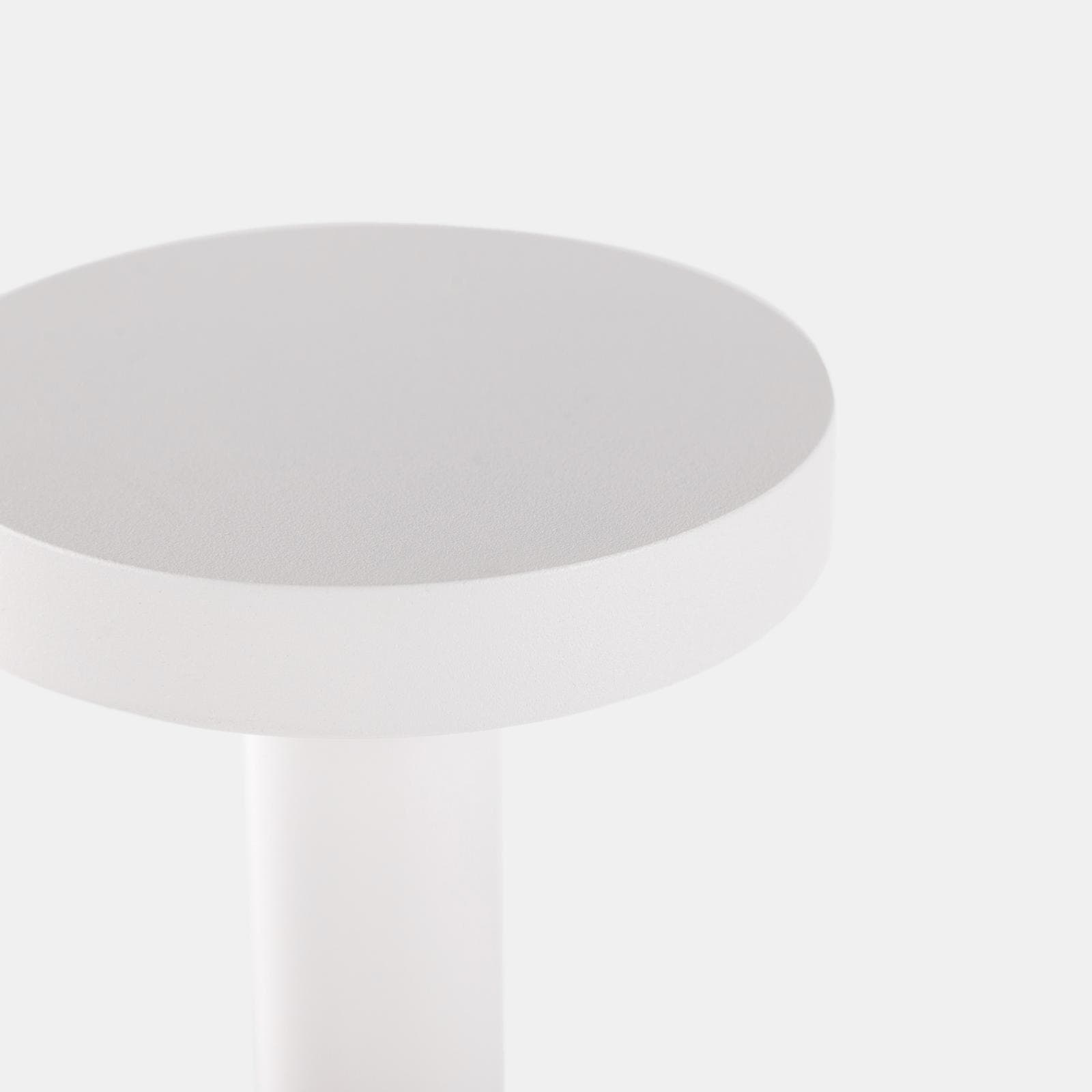 Lampada da tavolo portatile a LED 14x34h cm in alluminio bianco - Fair