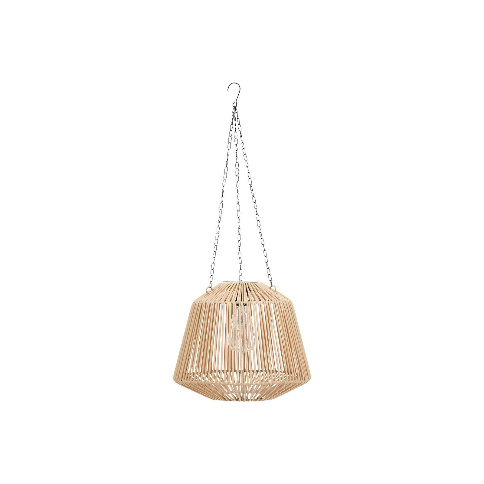 Lampada sospesa da esterno 28 cm a ricarica solare con led bianco caldo - Margot