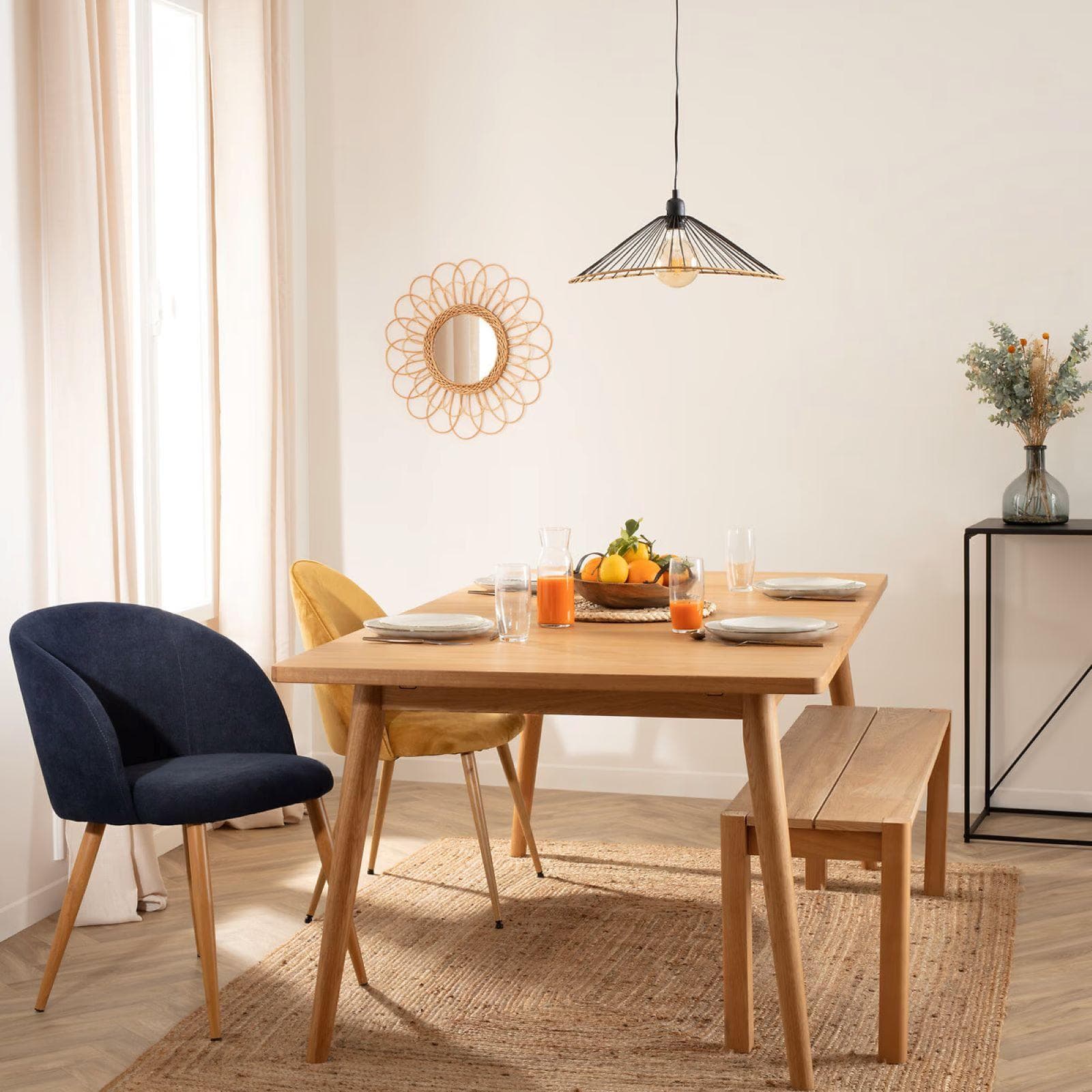 Lampada sospesa rotonda 45 cm in metallo nero e oro