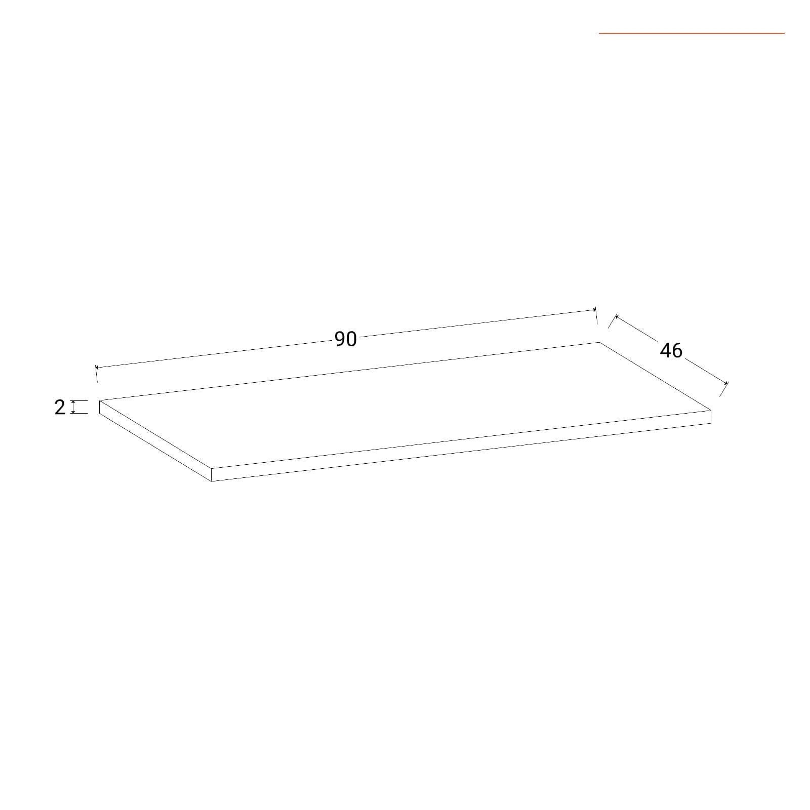 Lavabo 90 cm bianco opaco con mensola inferiore rovere season - Agua