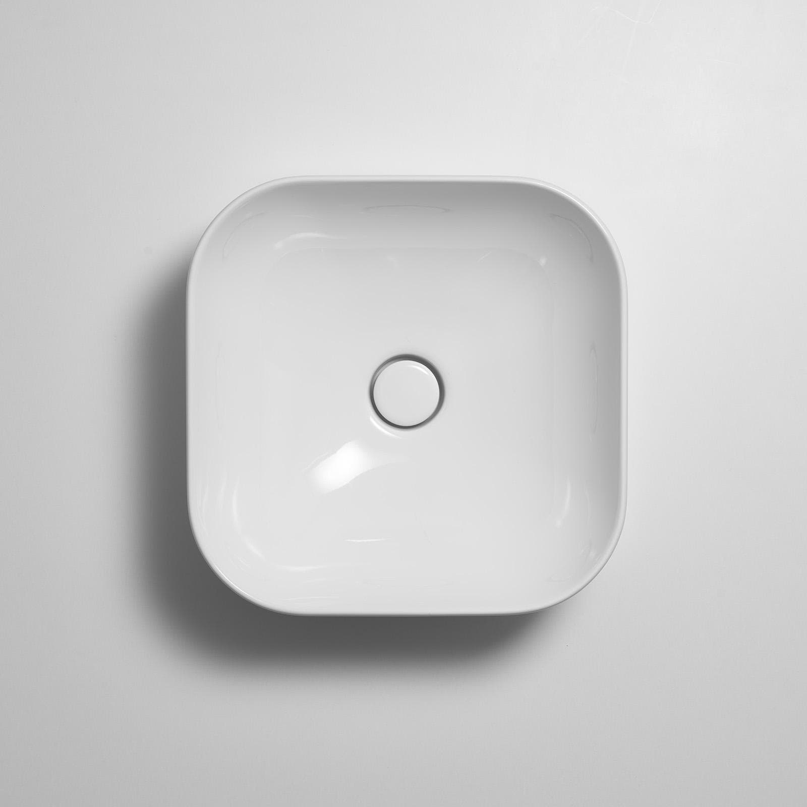 Lavabo con colonna quadra 45x45 cm bianco - Balloon di Simas