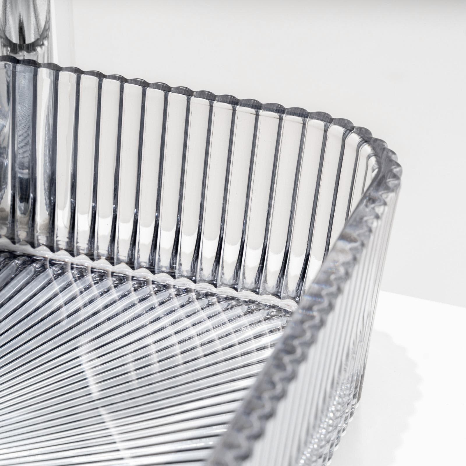 Lavabo d'appoggio in vetro 39x10,5h cm antracite - Jeda
