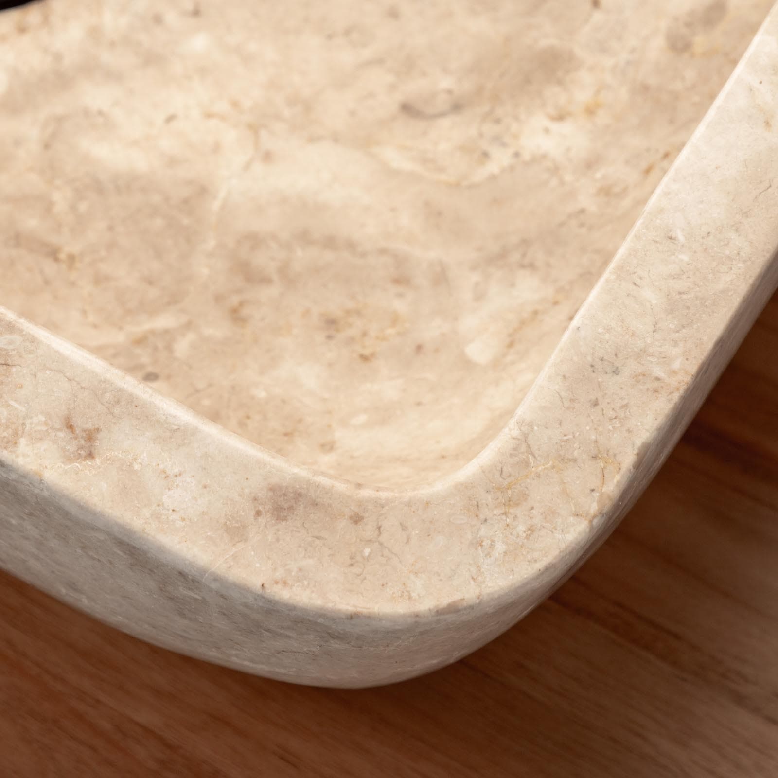 Lavabo da appoggio 50x35 cm in marmo lucido crema - Artizan