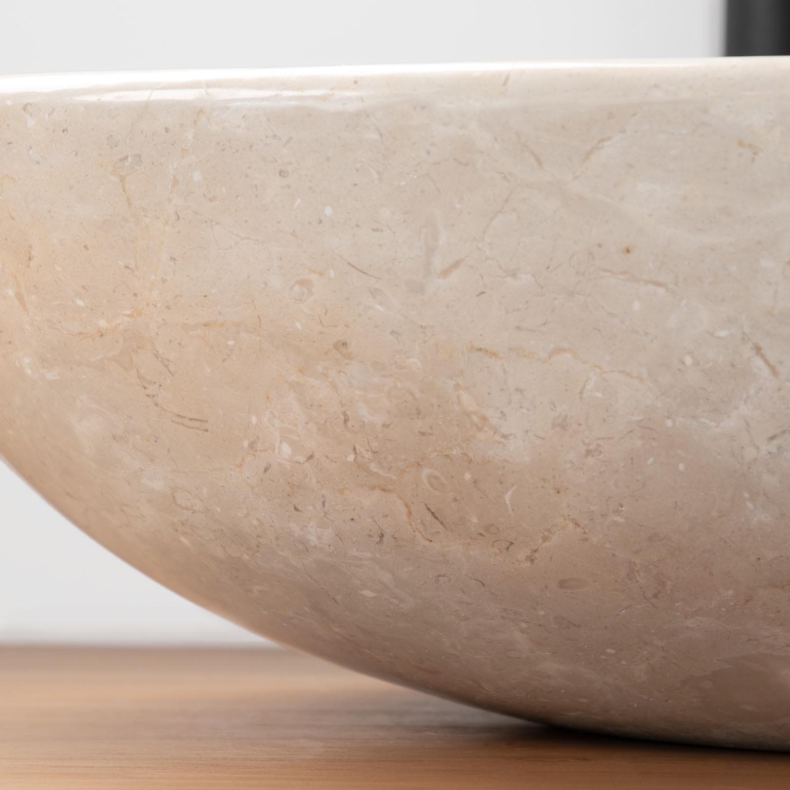 Lavabo da appoggio 50x40 cm in marmo lucido crema - Artizan
