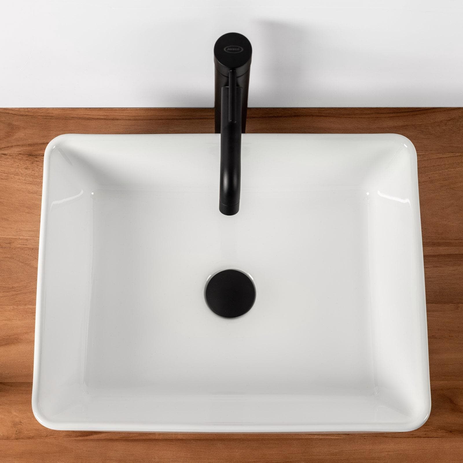 Lavabo d'appoggio in ceramica 48x37 cm bianco lucido - Cloe
