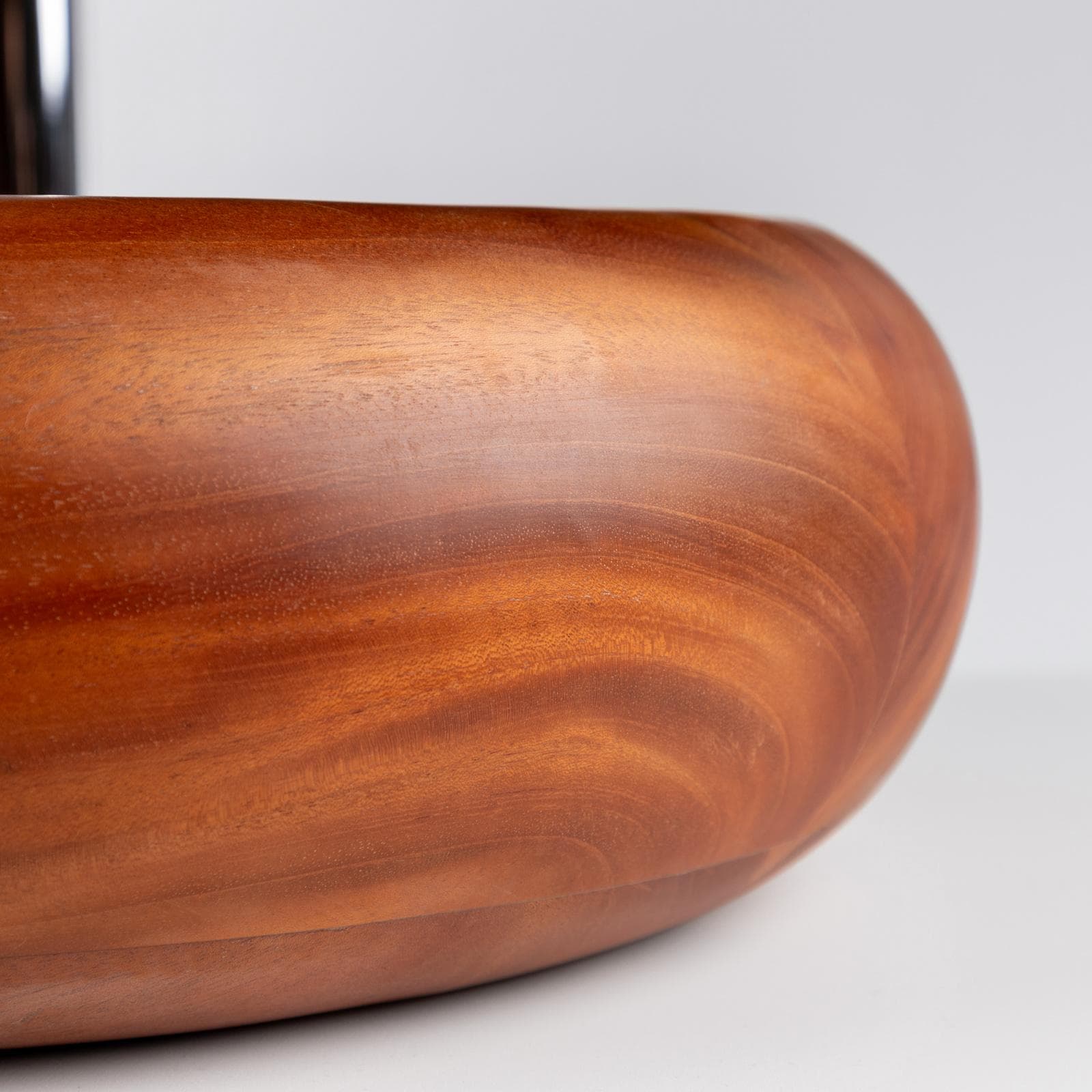 Lavabo d'appoggio in legno di mogano 40 x 12 cm - Sinker