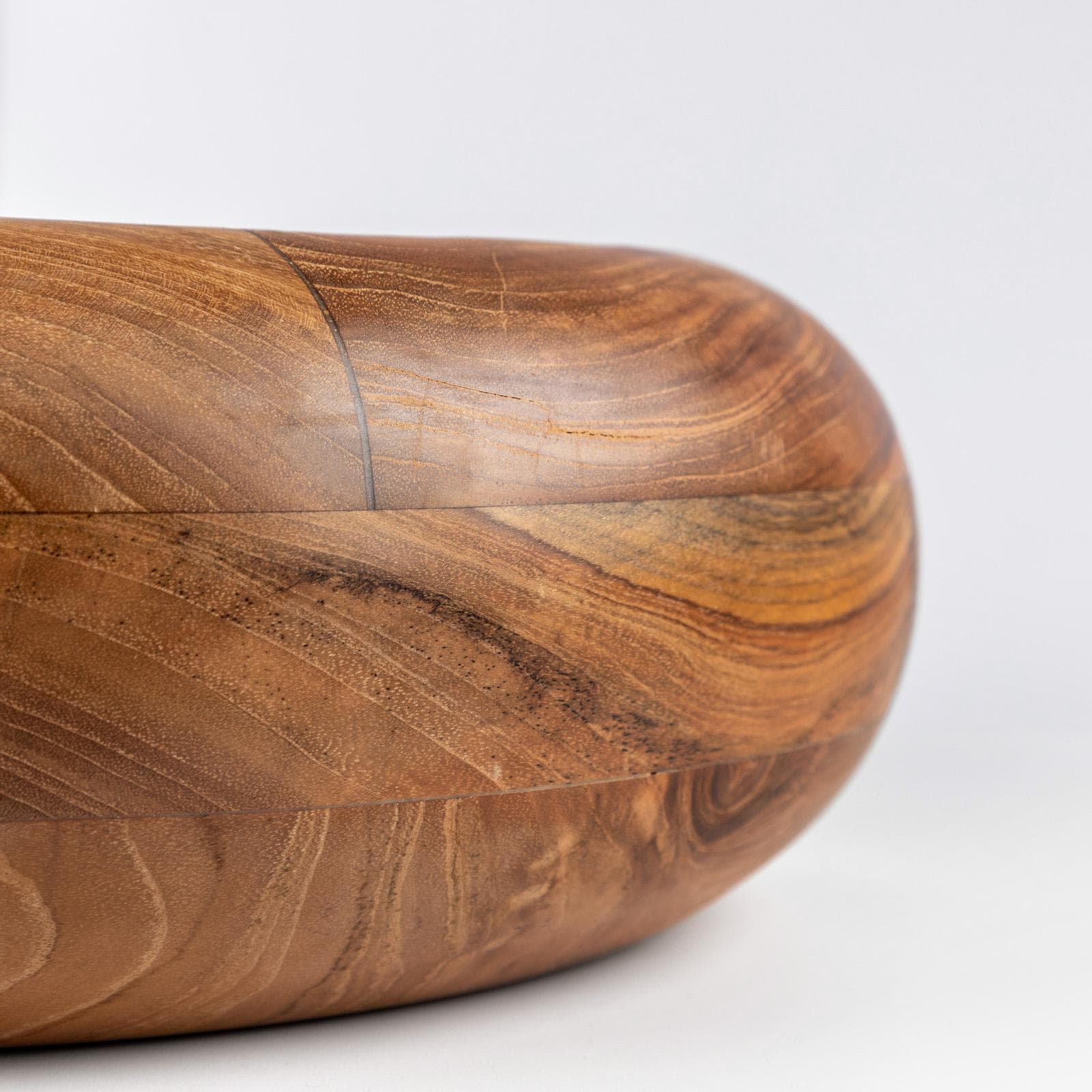 Lavabo d'appoggio in teak 40 x 12 cm - Sinker
