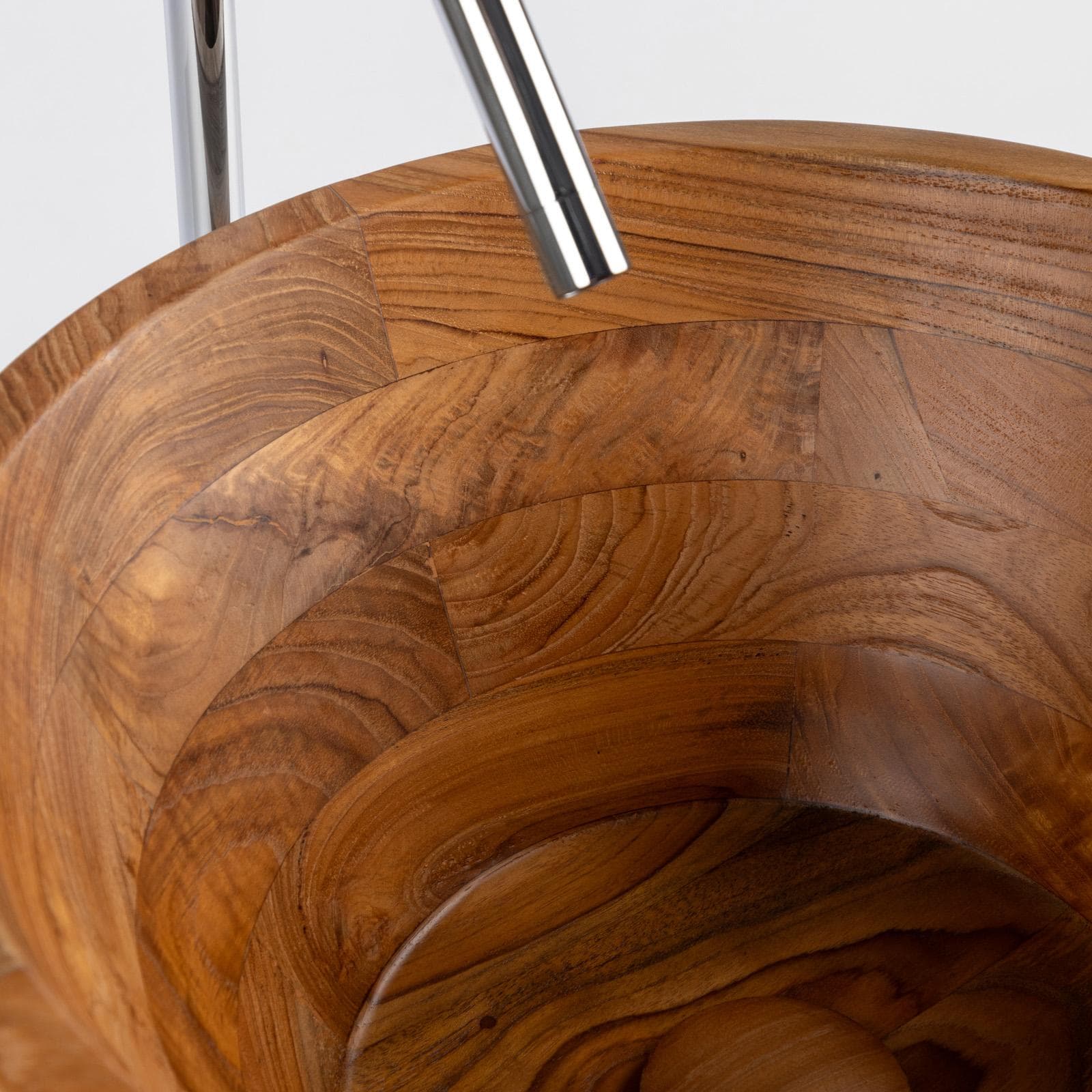 Lavabo d'appoggio in teak 40 x 20 cm - Dries