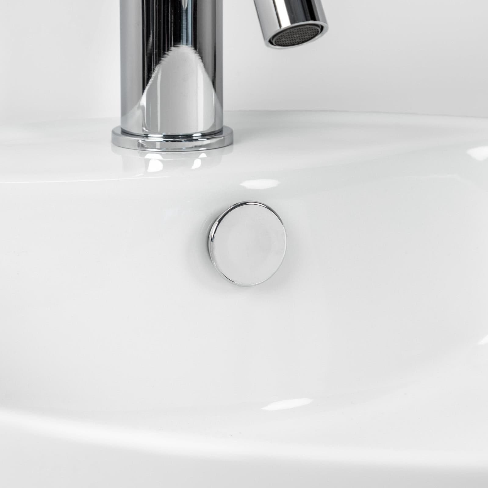 Lavabo design bacinella tonda 46 cm in ceramica d'arredo