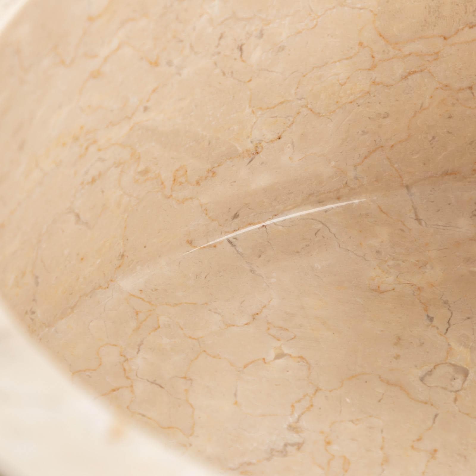 Lavabo freestanding 90h cm in marmo crema - Artizan