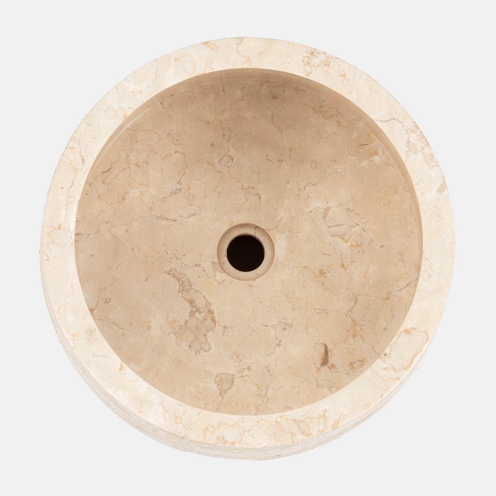 Lavabo freestanding 90h cm in marmo crema - Artizan