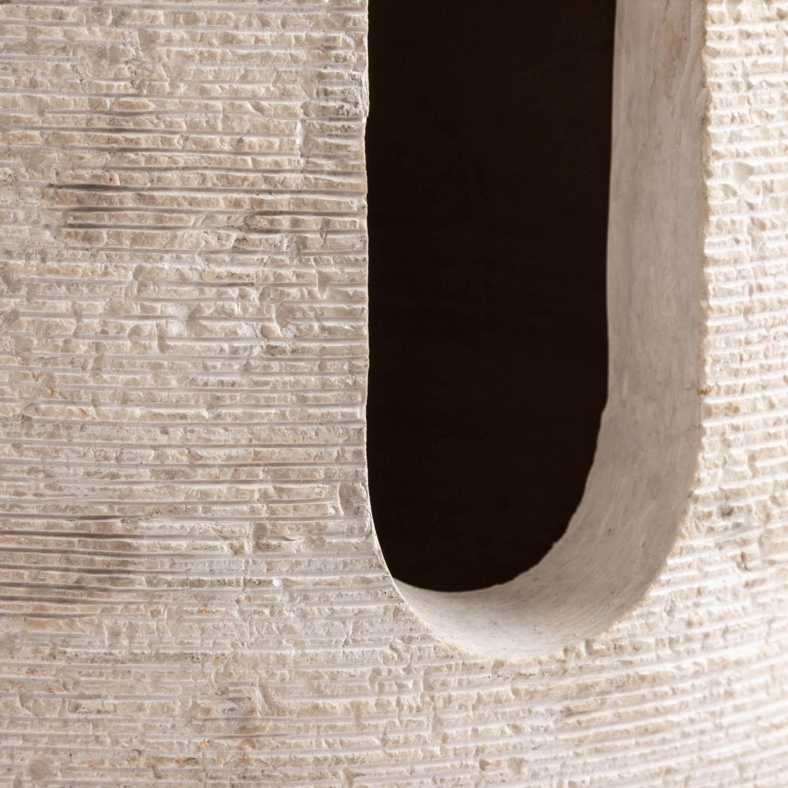 Lavabo freestanding 90h cm in marmo crema - Artizan