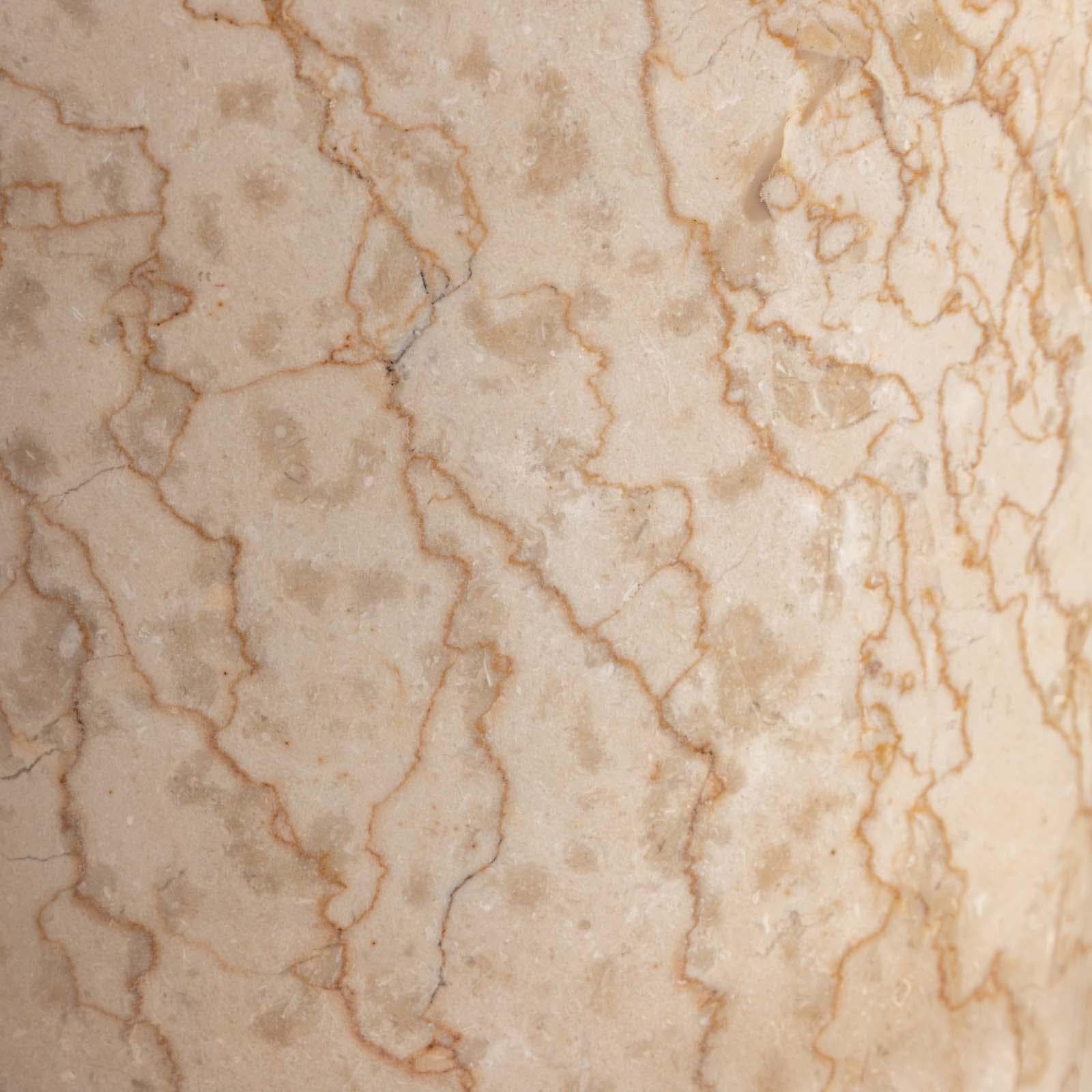 Lavabo freestanding 90h cm in pietra crema - Artizan