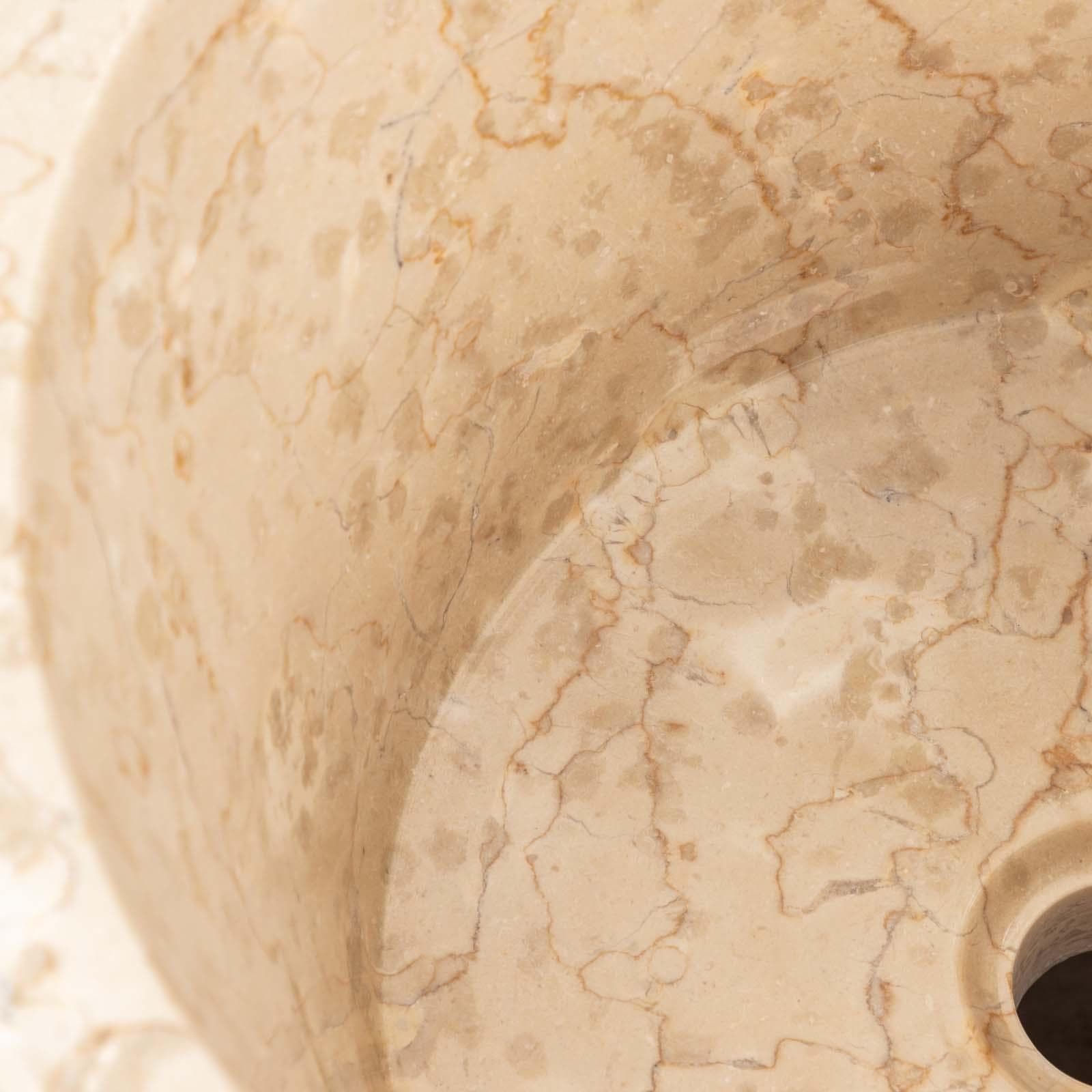 Lavabo freestanding 90h cm in pietra crema - Artizan