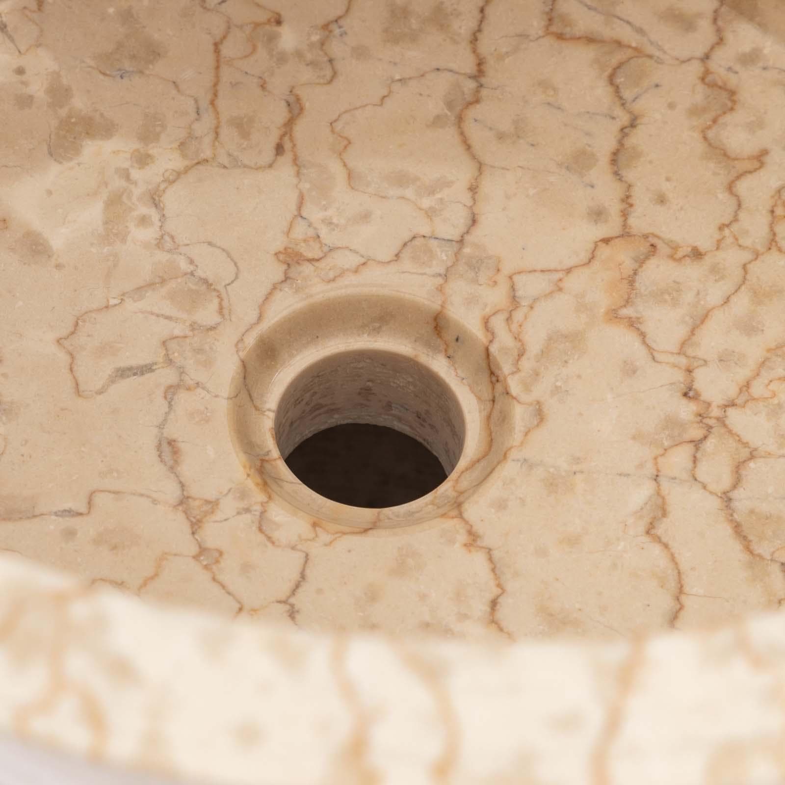 Lavabo freestanding 90h cm in pietra crema - Artizan